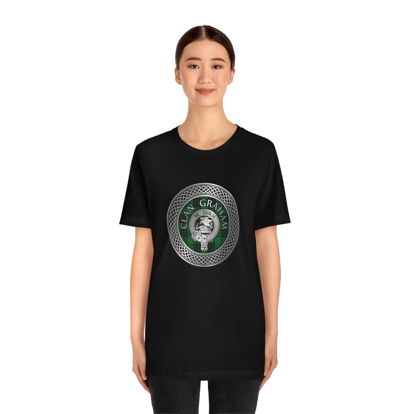 Clan Graham Crest & Tartan Knot T-Shirt