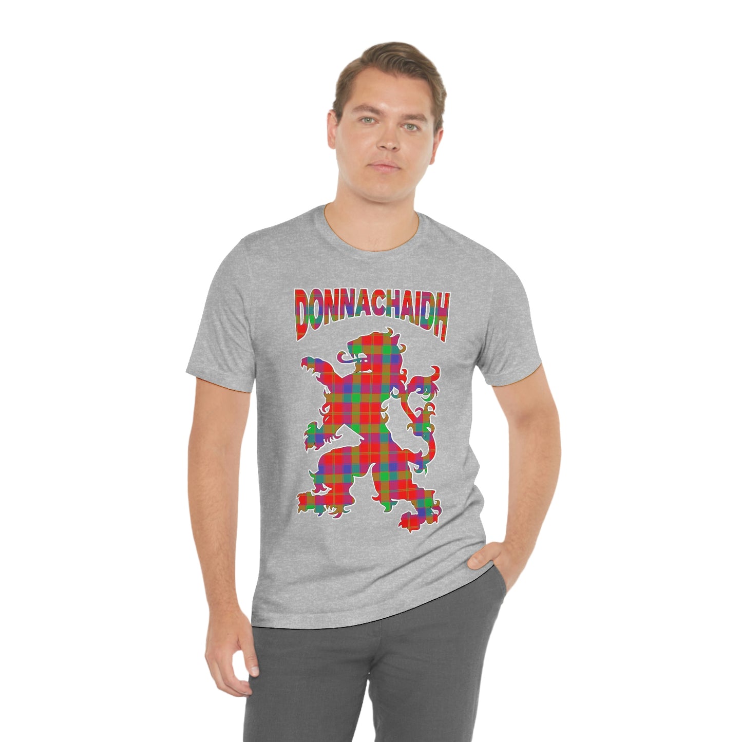 Clan Donnachaidh (Robertson) Tartan Lion Short Sleeve Tee