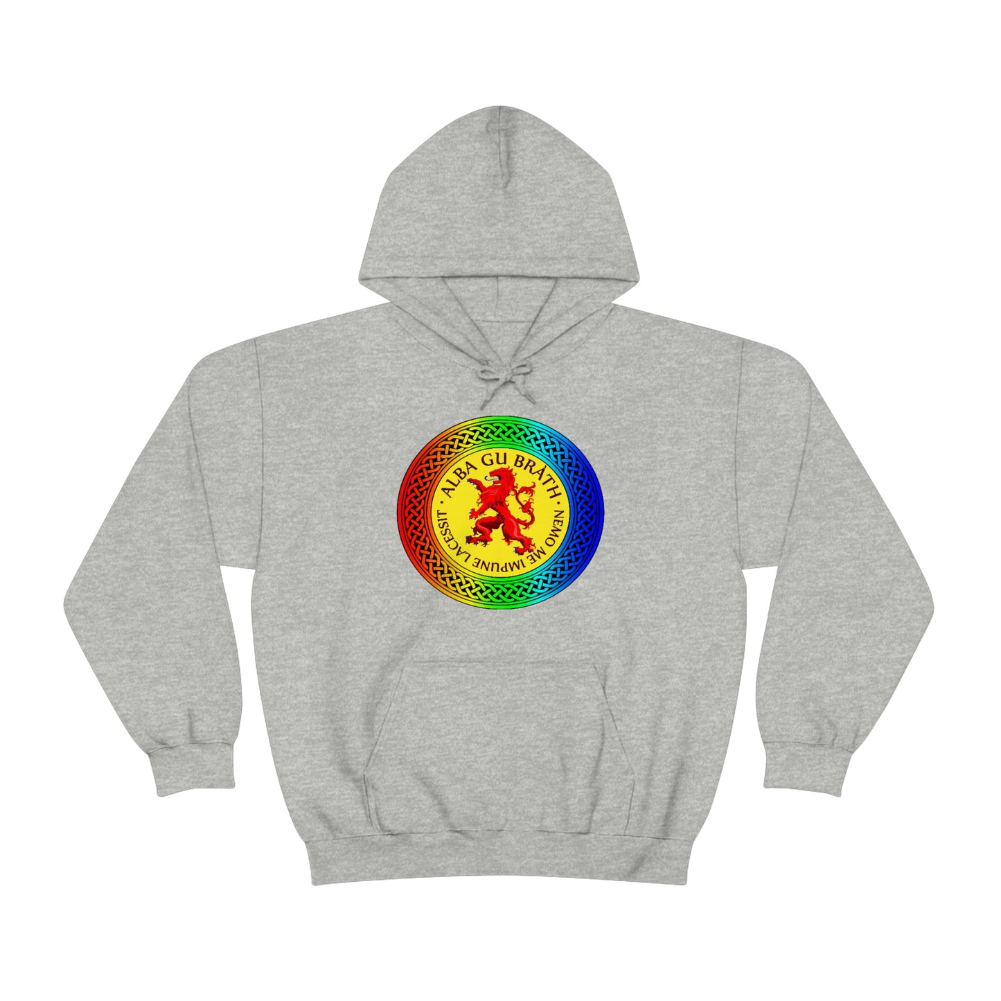 Alba Gu Brath Lion Rampant Rainbow Knot Unisex Heavy Blend™ Hooded Sweatshirt