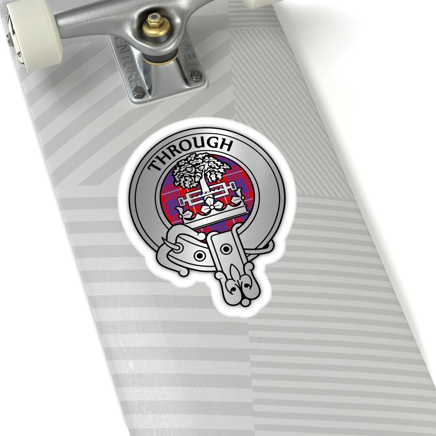 Clan Hamilton Crest & Tartan Kiss-Cut Stickers