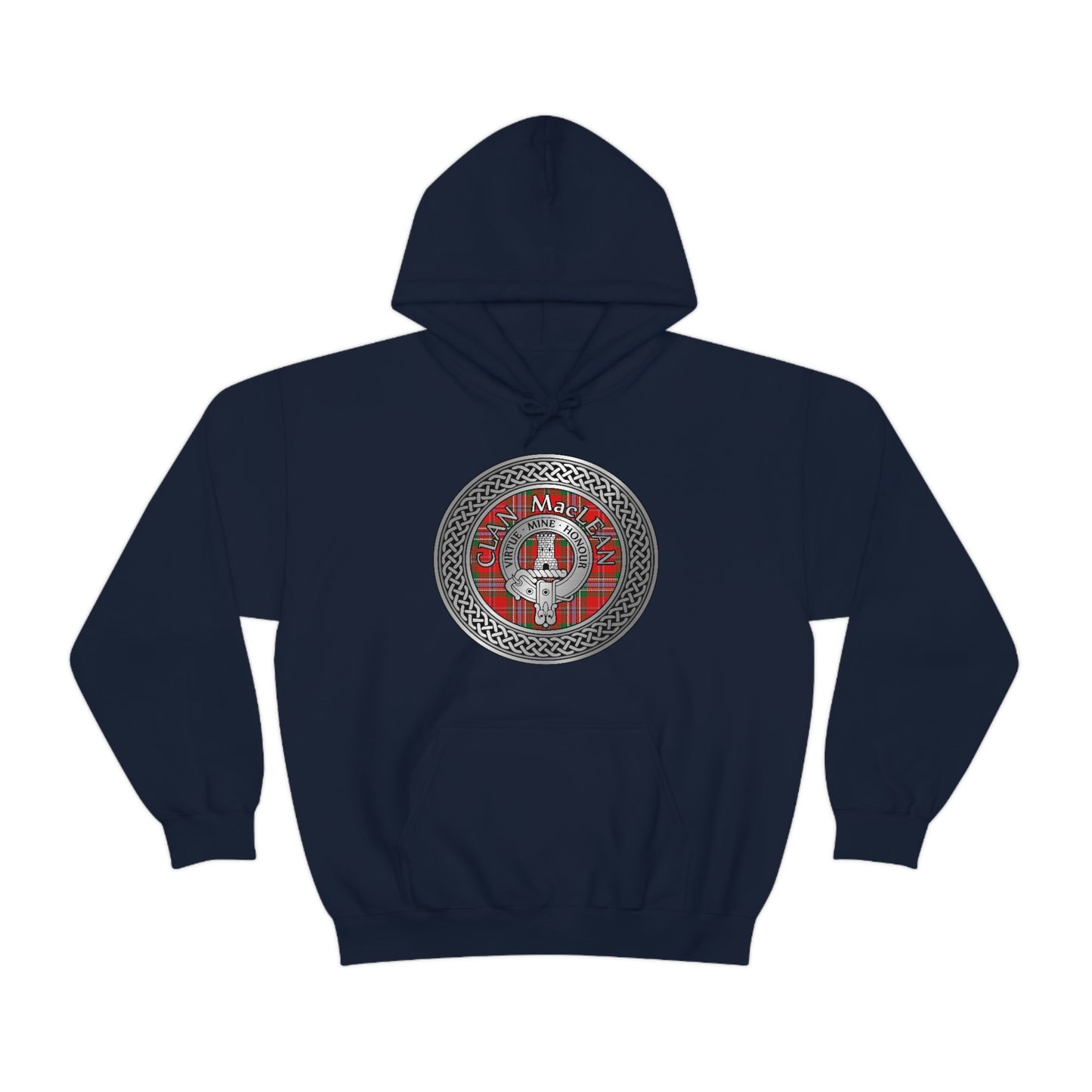 Clan MacLean Crest & Tartan Unisex Heavy Blend™ Hooded Sweatshirt