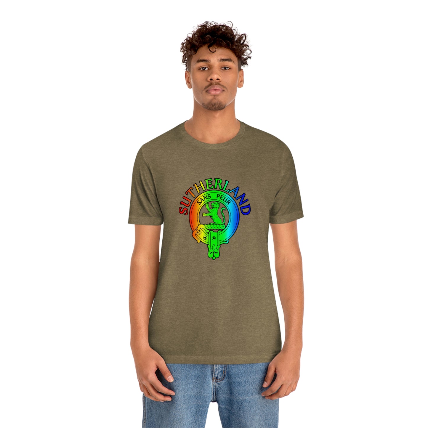 Clan Sutherland Rainbow Crest T-Shirt