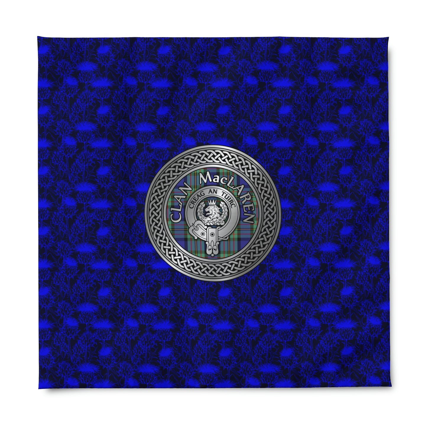 Clan MacLaren Crest & Celtic Knot | Thistle | Duvet Cover