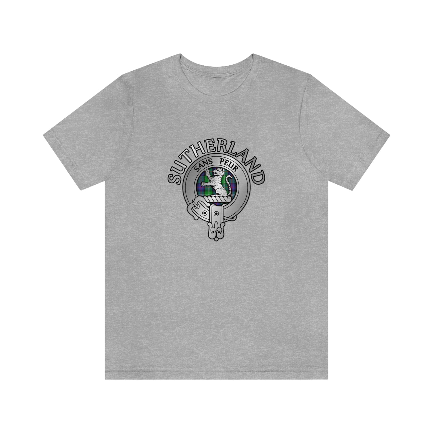 Clan Sutherland Crest & Tartan T-Shirt