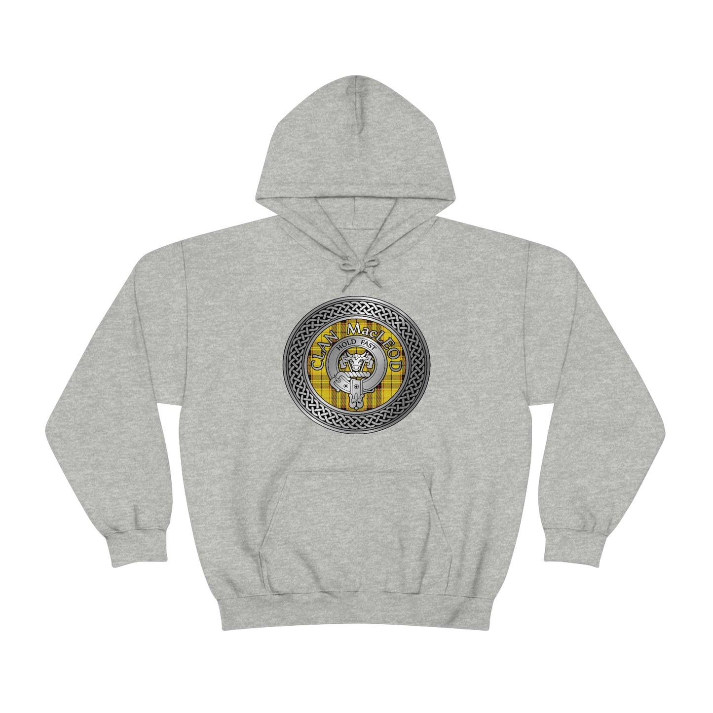 Clan MacLeod Crest & Tartan Unisex Heavy Blend™ Hooded Sweatshirt