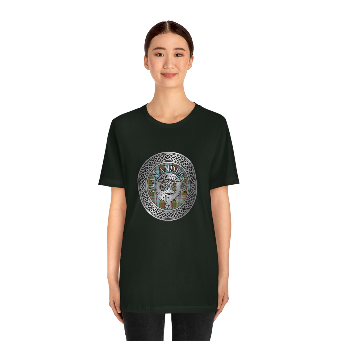 Clan Anderson Crest & Tartan Knot T-Shirt