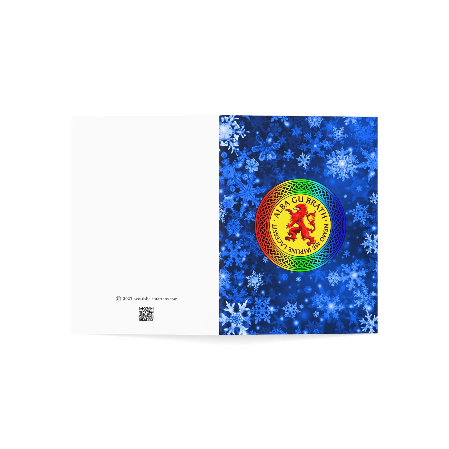 Alba Gu Brath Lion Rampant Rainbow Knot Greeting Cards (1, 10, 30, and 50pcs)