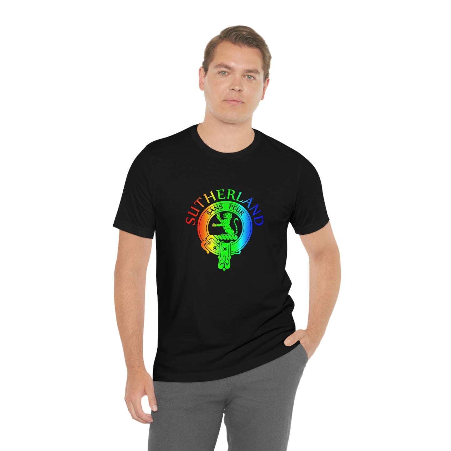 Clan Sutherland Rainbow Crest T-Shirt