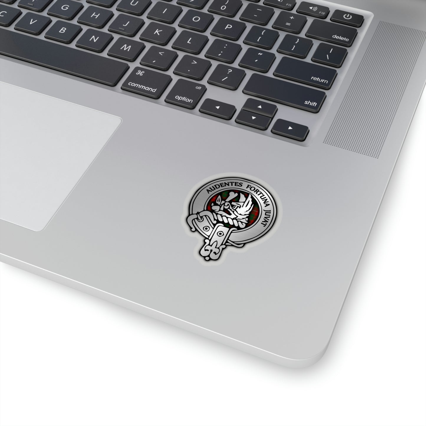 Clan MacKinnon Crest & Tartan Kiss-Cut Stickers