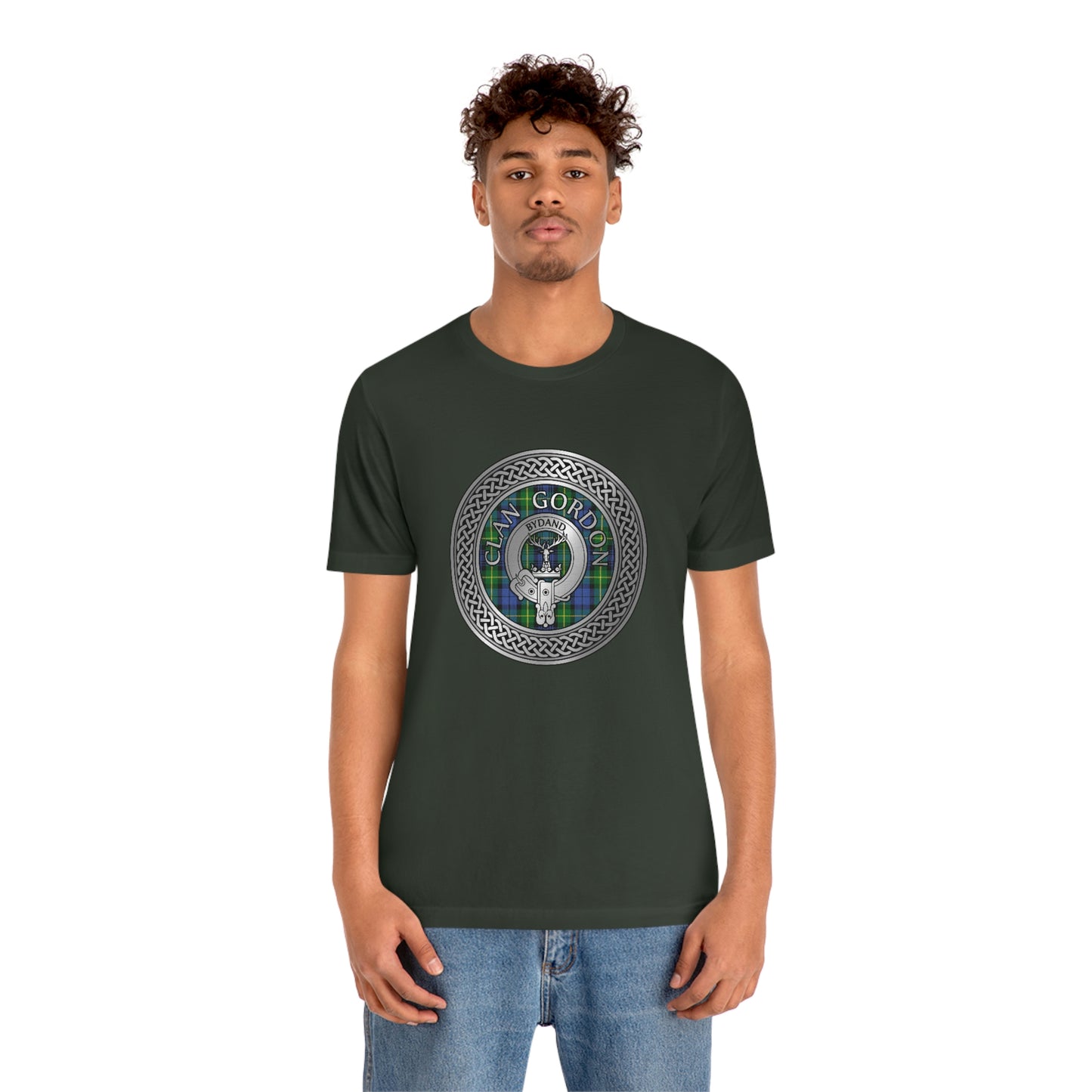 Clan Gordon Crest & Tartan Knot T-Shirt