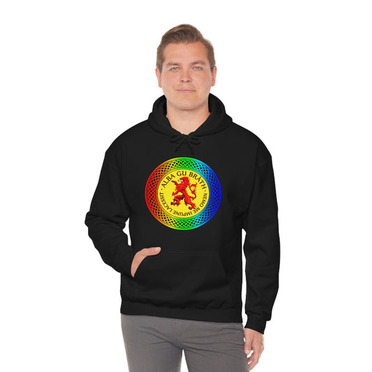 Alba Gu Brath Lion Rampant Rainbow Knot Unisex Heavy Blend™ Hooded Sweatshirt