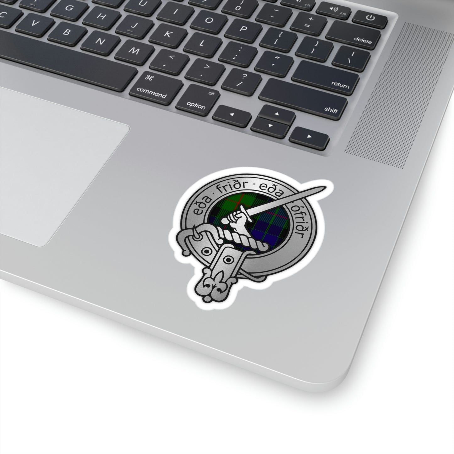 Clan Gunn Crest & Tartan Kiss-Cut Stickers