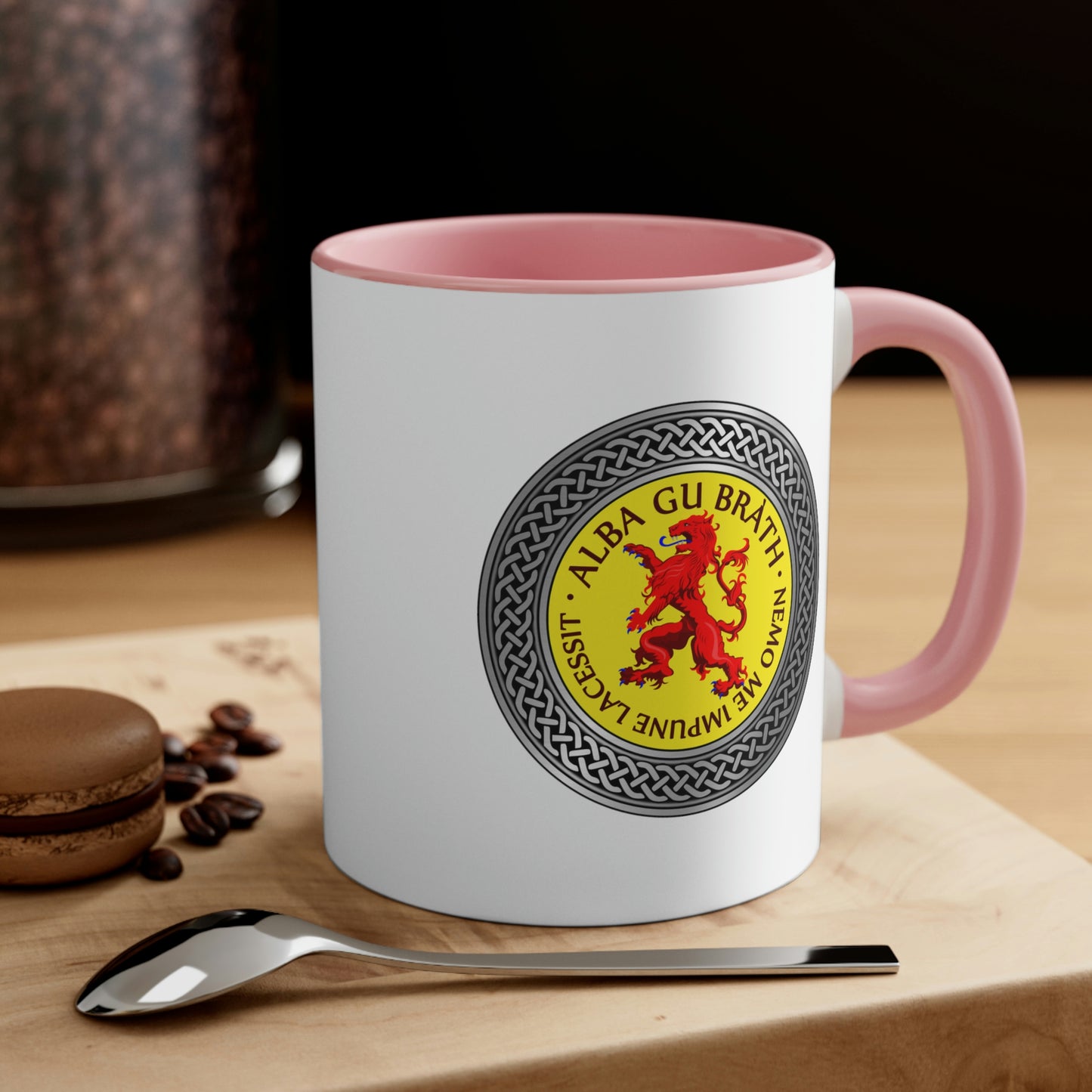 Alba Gu Brath Lion Rampant Knot Accent Coffee Mug, 11oz