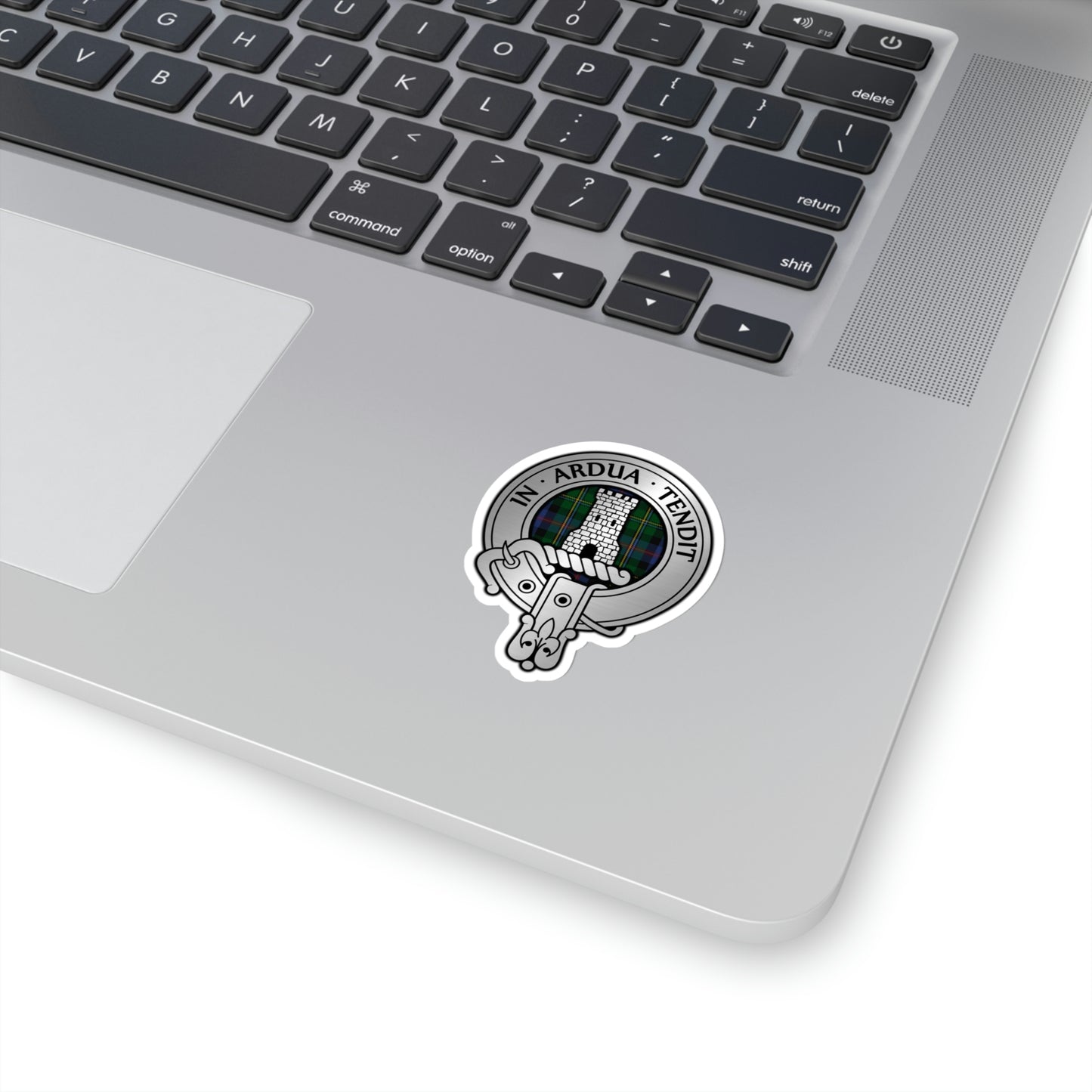 Clan Malcolm Crest & Tartan Kiss-Cut Stickers