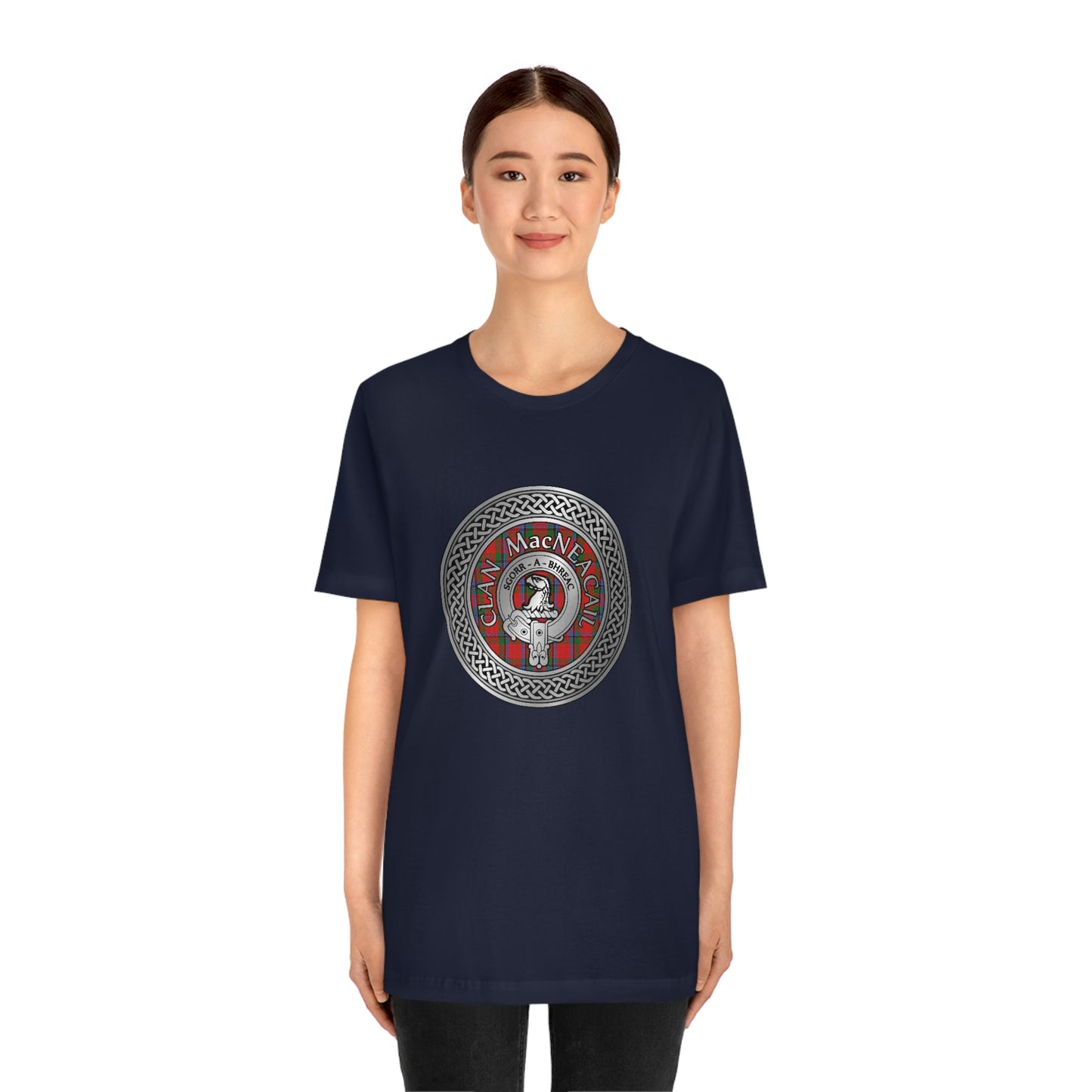 Clan MacNicol Crest & Tartan Knot T-Shirt