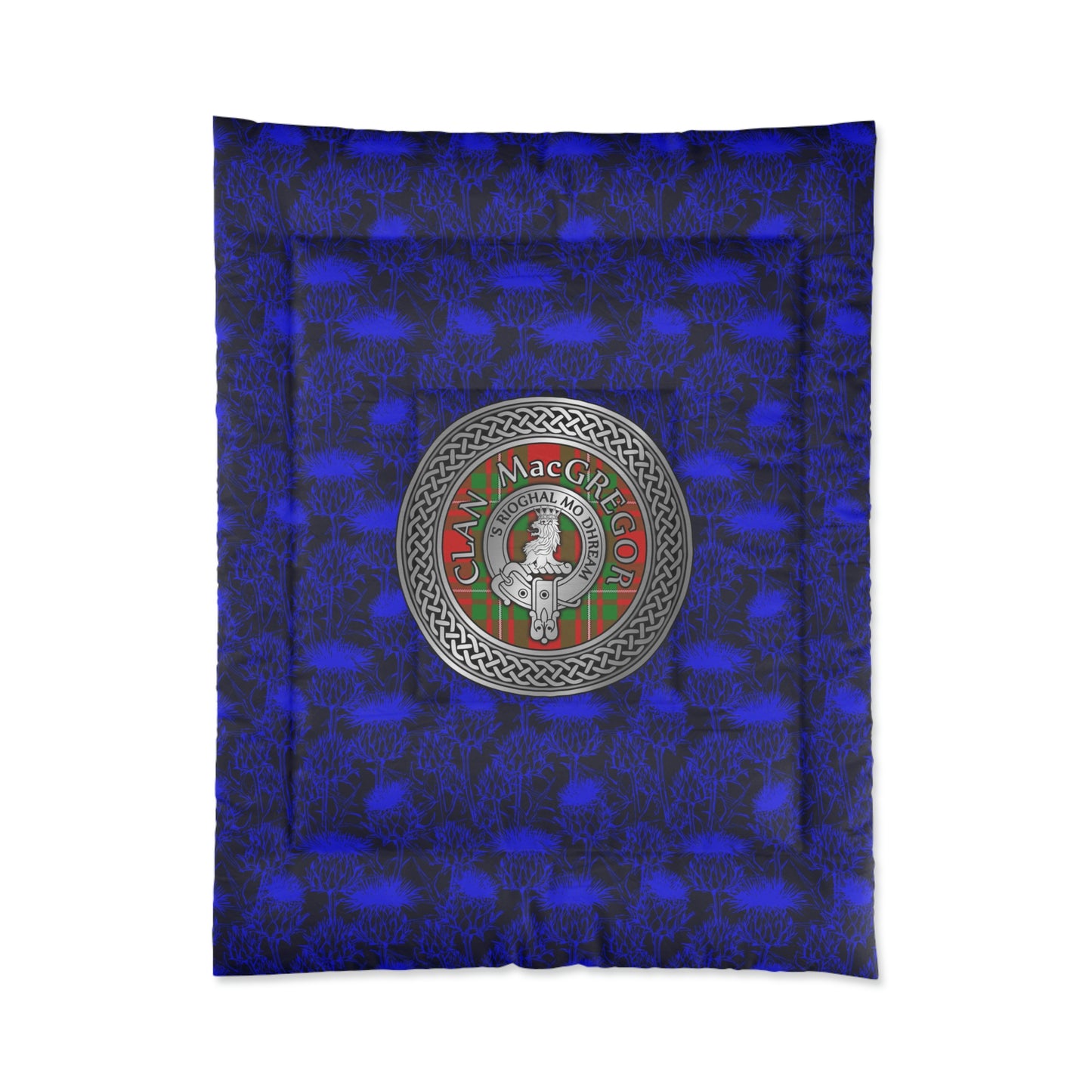 Clan MacGregor Crest & Tartan Comforter