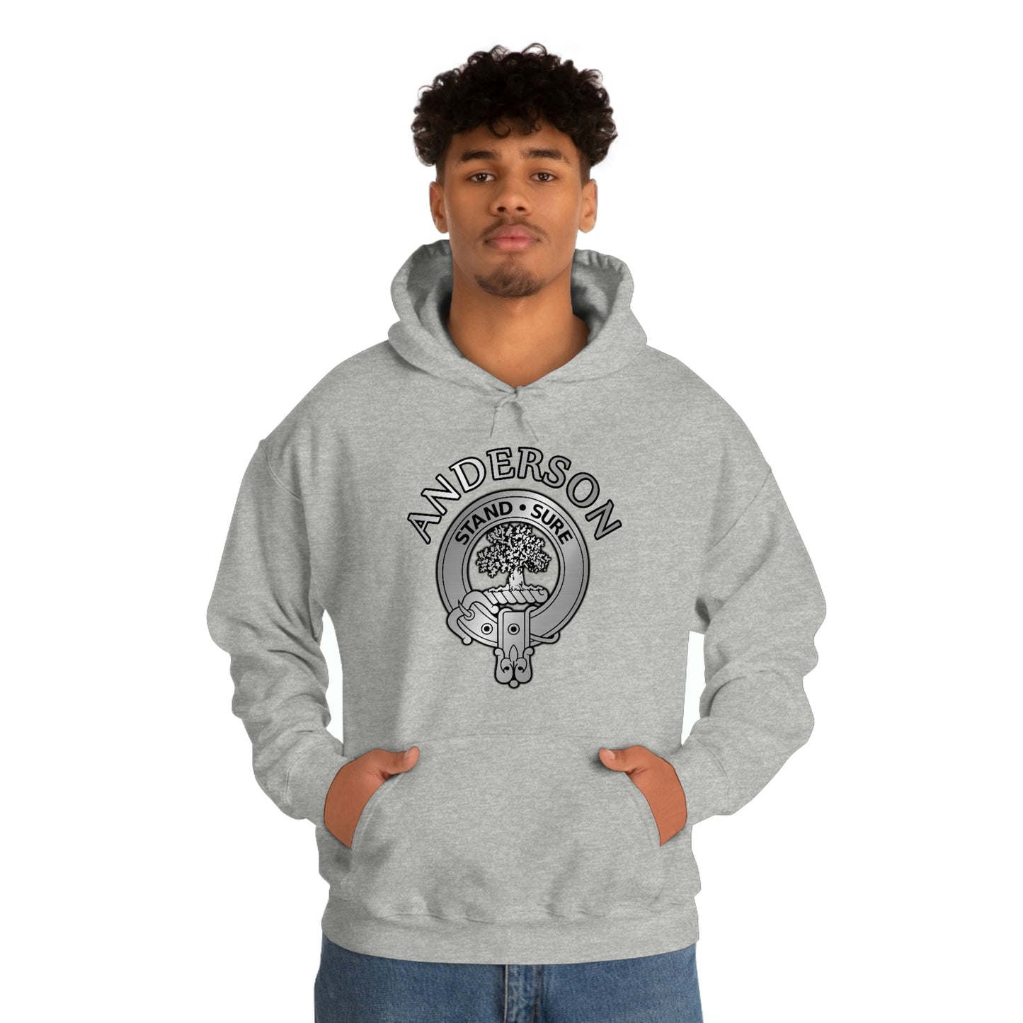 Clan Anderson Crest Unisex Heavy Blend™ Hooded Sweatshirt