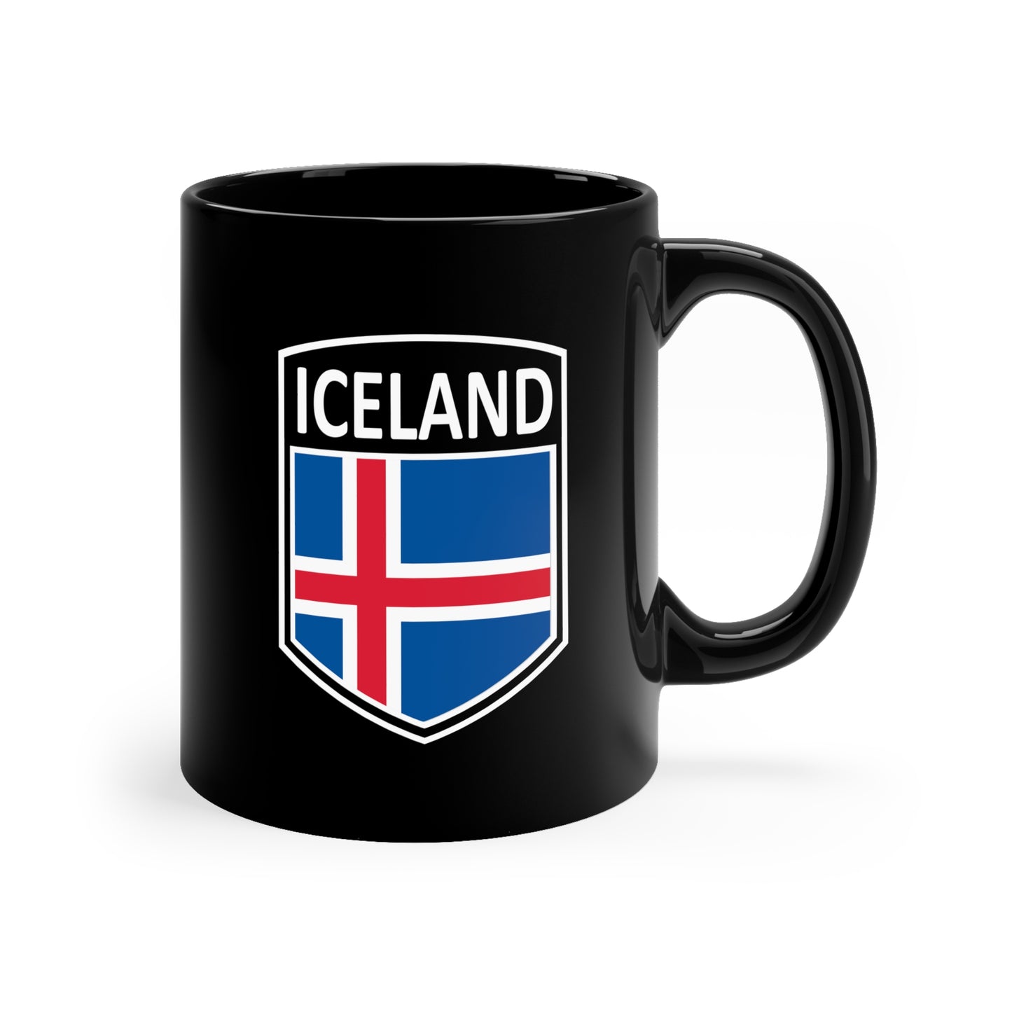 Scandi Nations - Iceland 11oz Black Mug