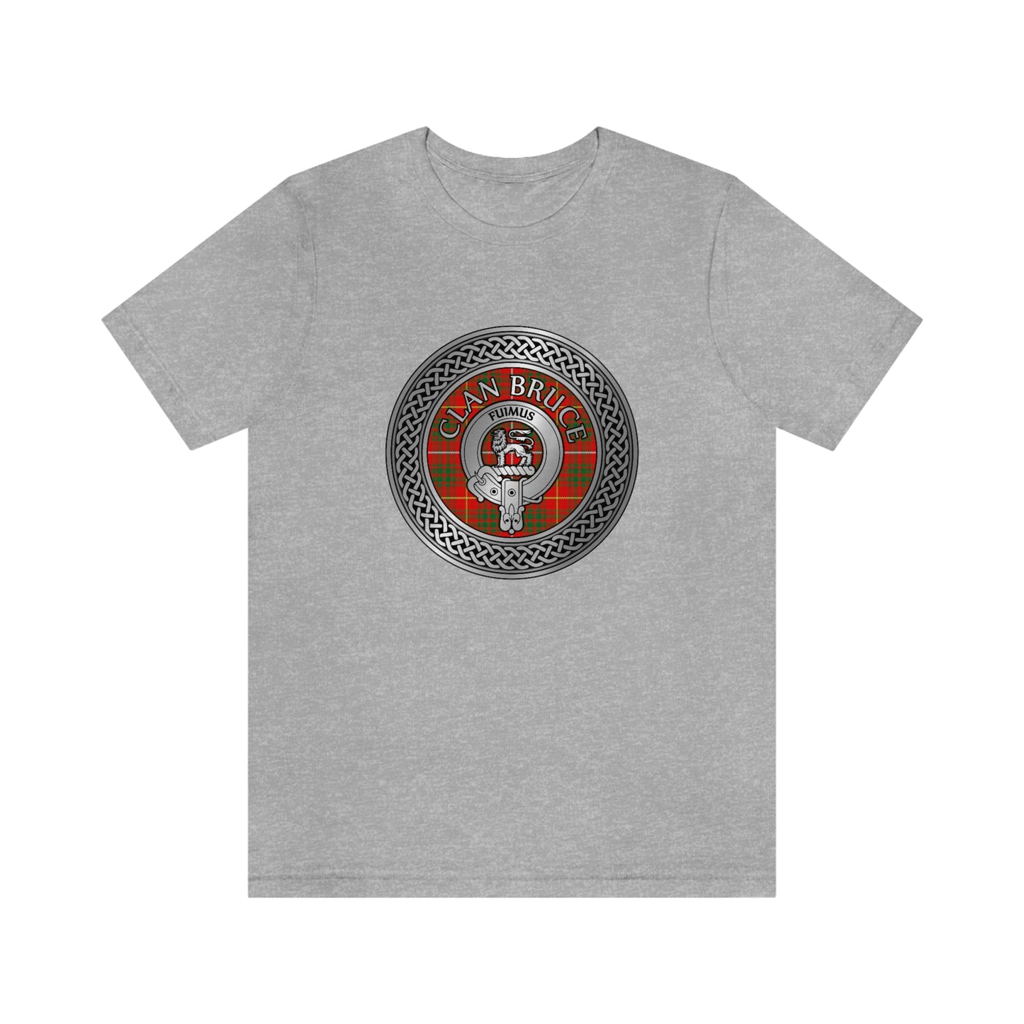 Clan Bruce Crest & Tartan Knot T-Shirt