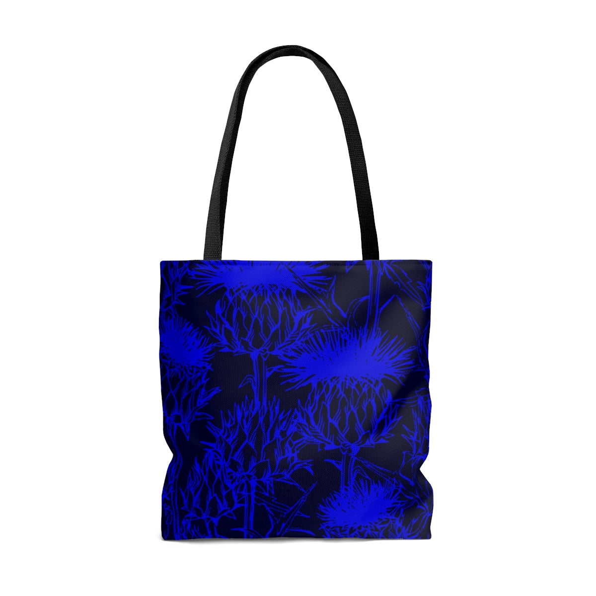 Clan Donnachaidh Crest on Scottish Thistle AOP Tote Bag