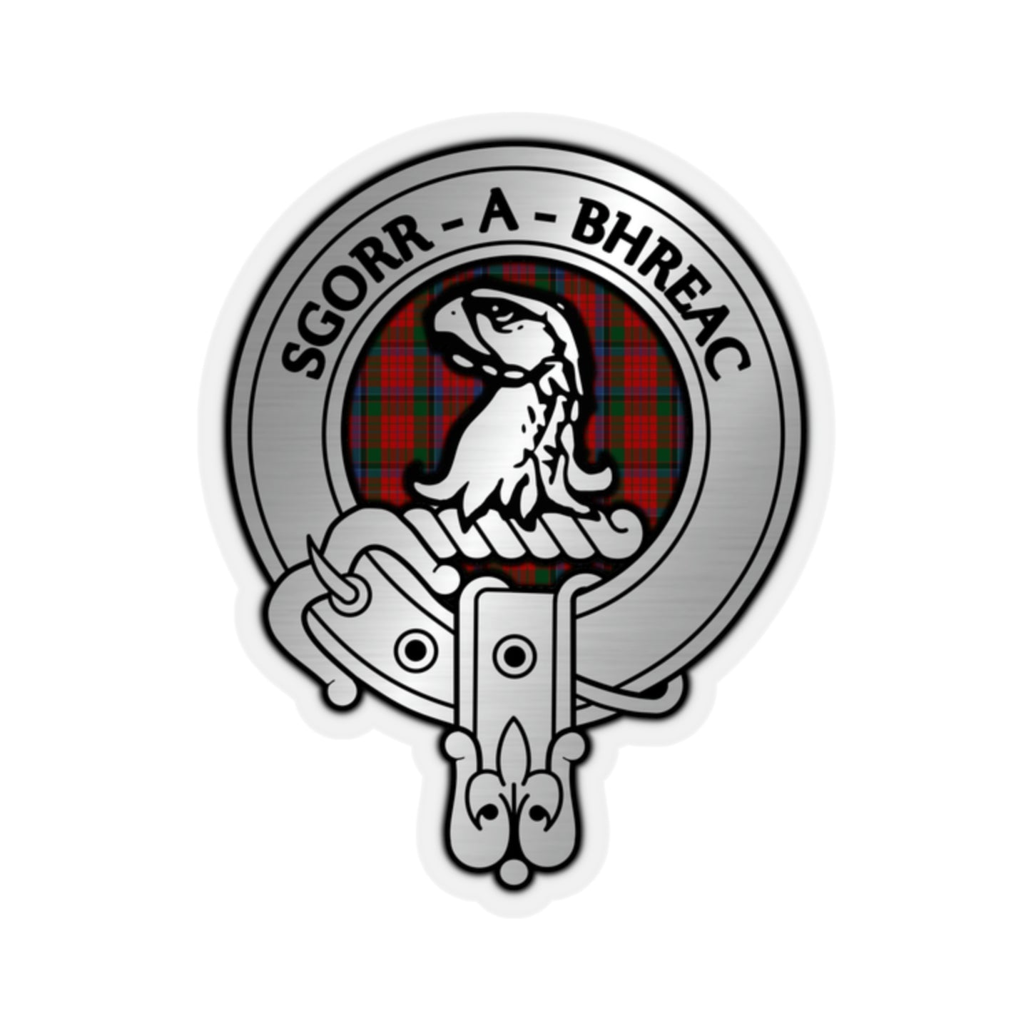 Clan MacNicol Crest & Tartan Kiss-Cut Stickers