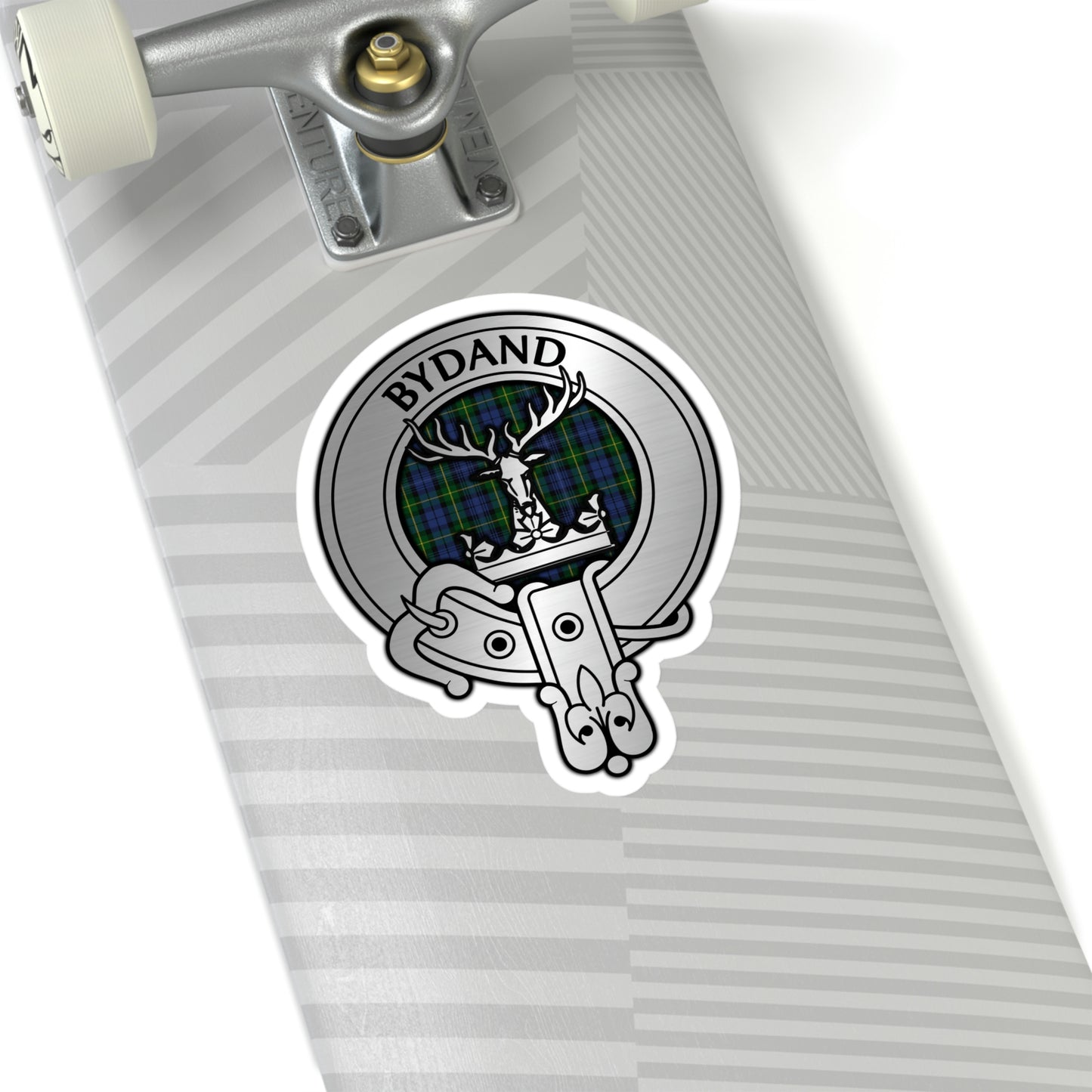 Clan Gordon Crest & Tartan Kiss-Cut Stickers