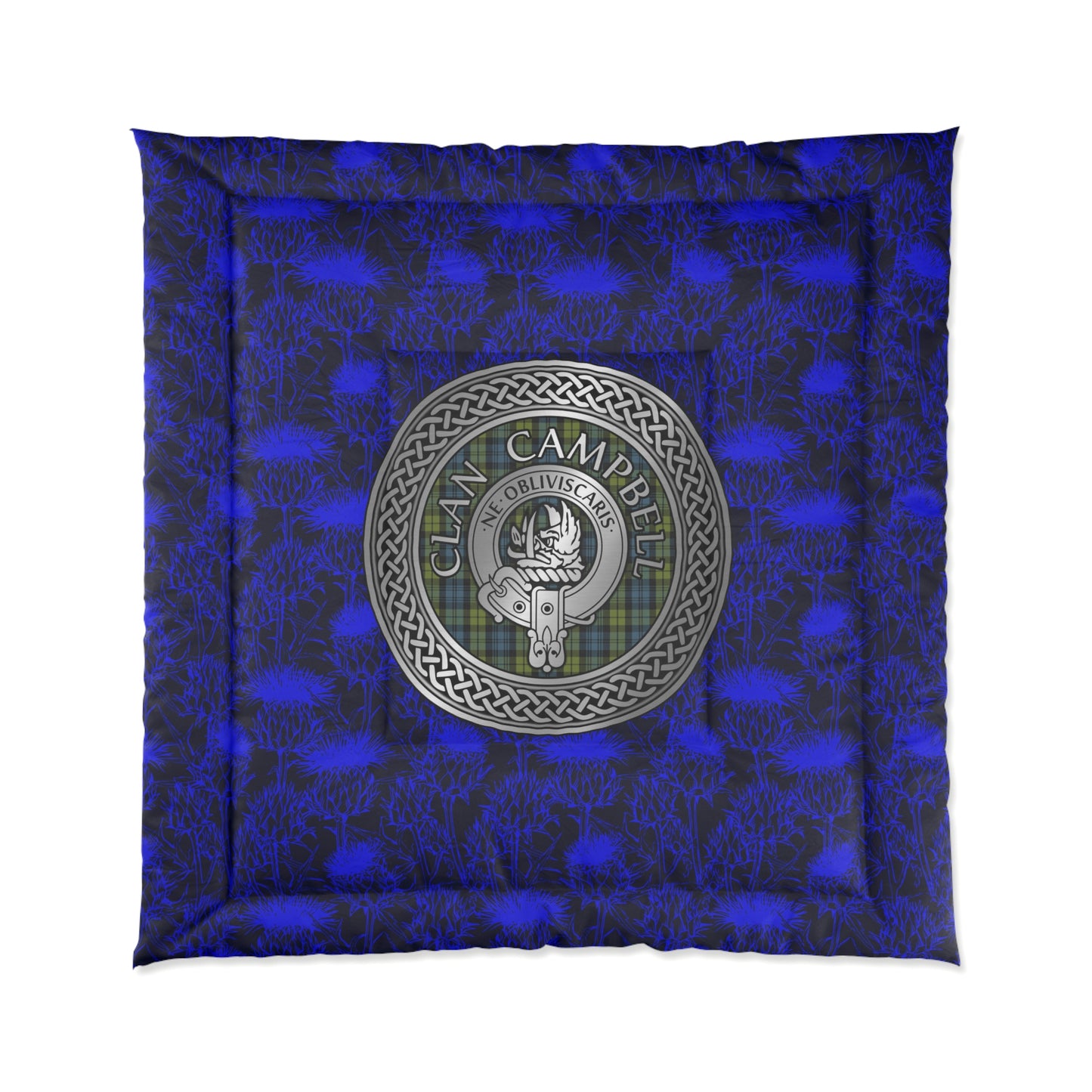 Clan Campbell Crest & Tartan Comforter