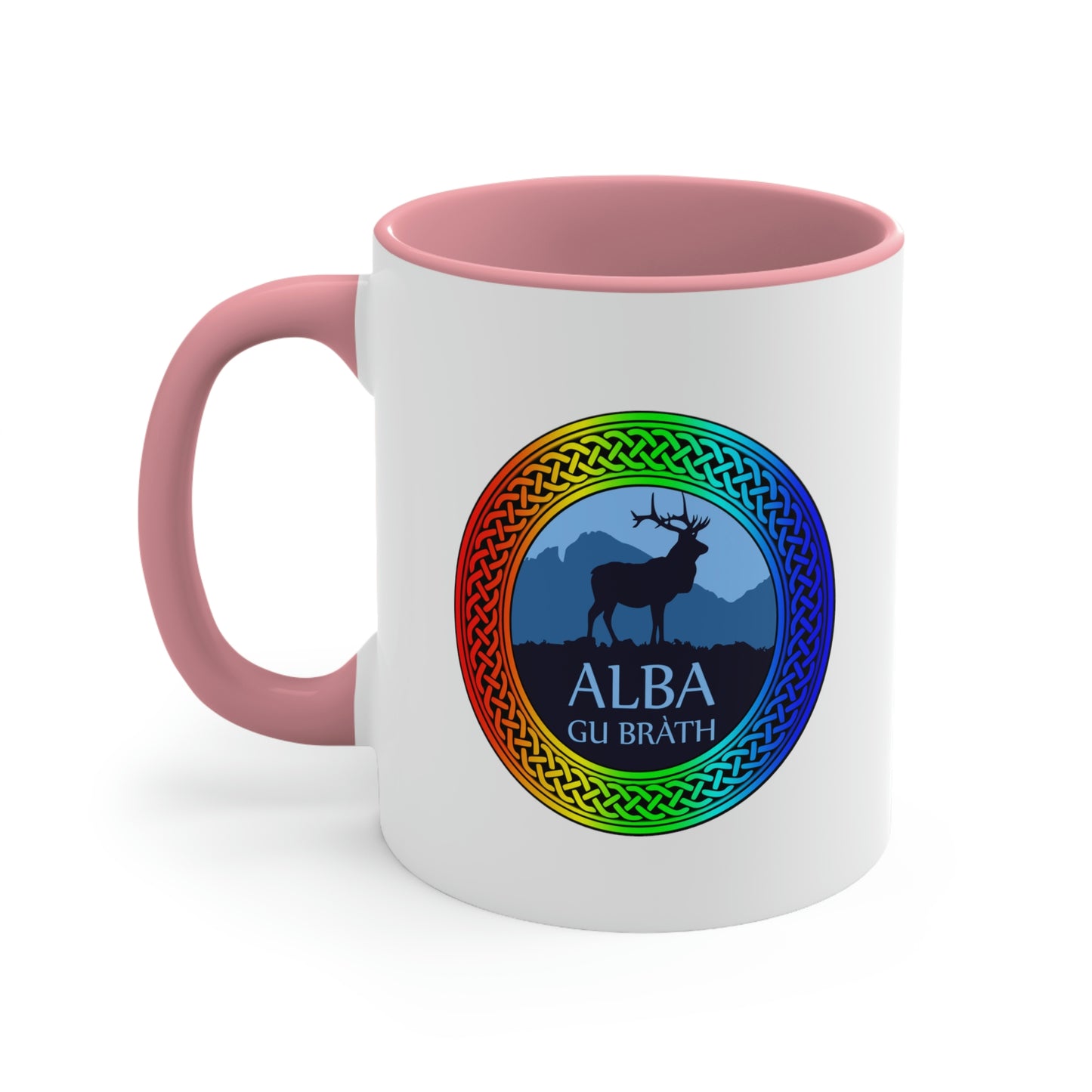 Alba Gu Brath Rainbow Knot Accent Coffee Mug, 11oz