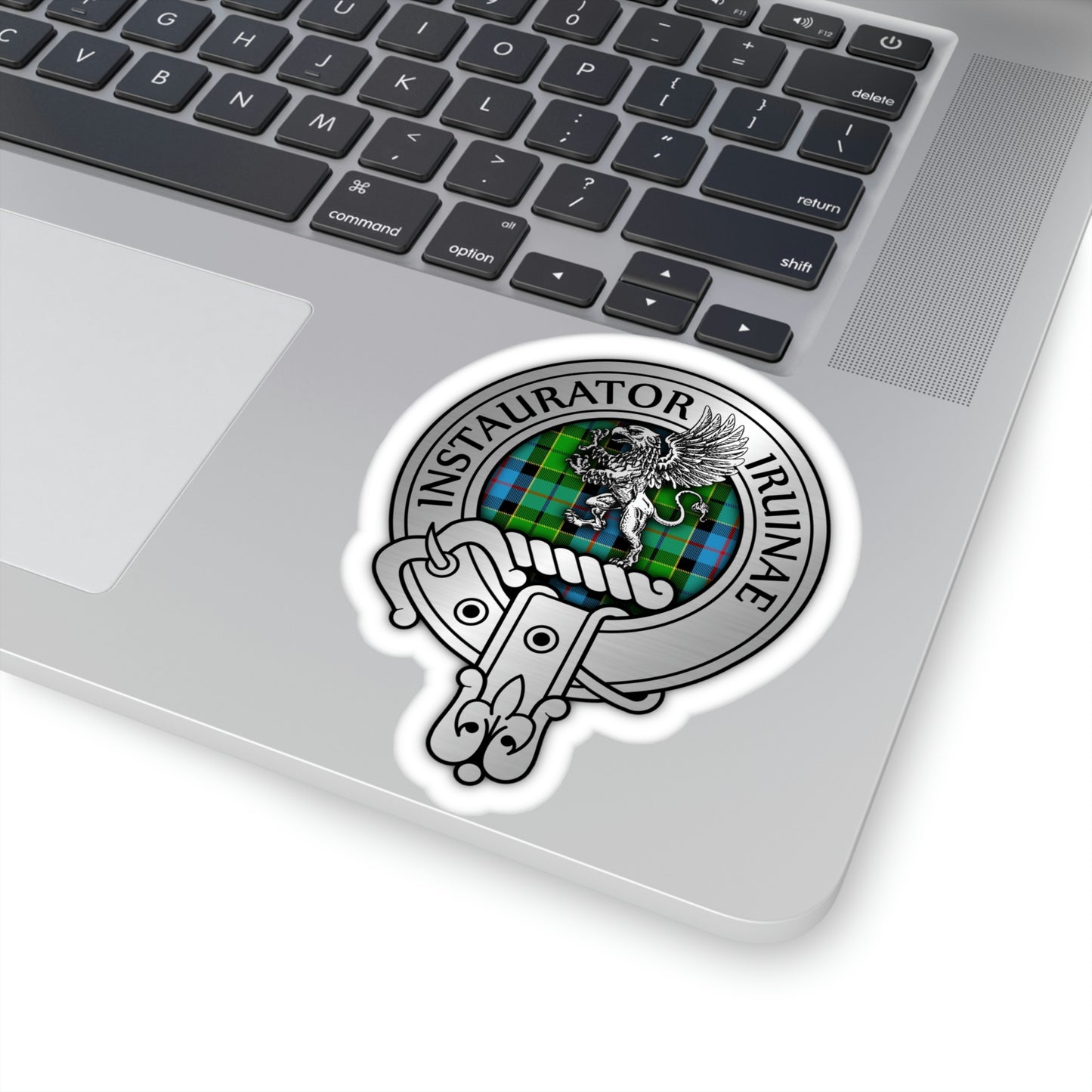 Clan Forsyth Crest & Tartan Kiss-Cut Stickers