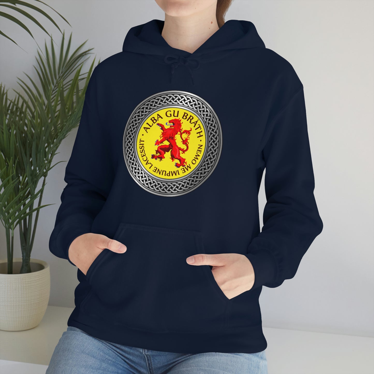 Alba Gu Brath Lion Rampant Knot Unisex Heavy Blend™ Hooded Sweatshirt