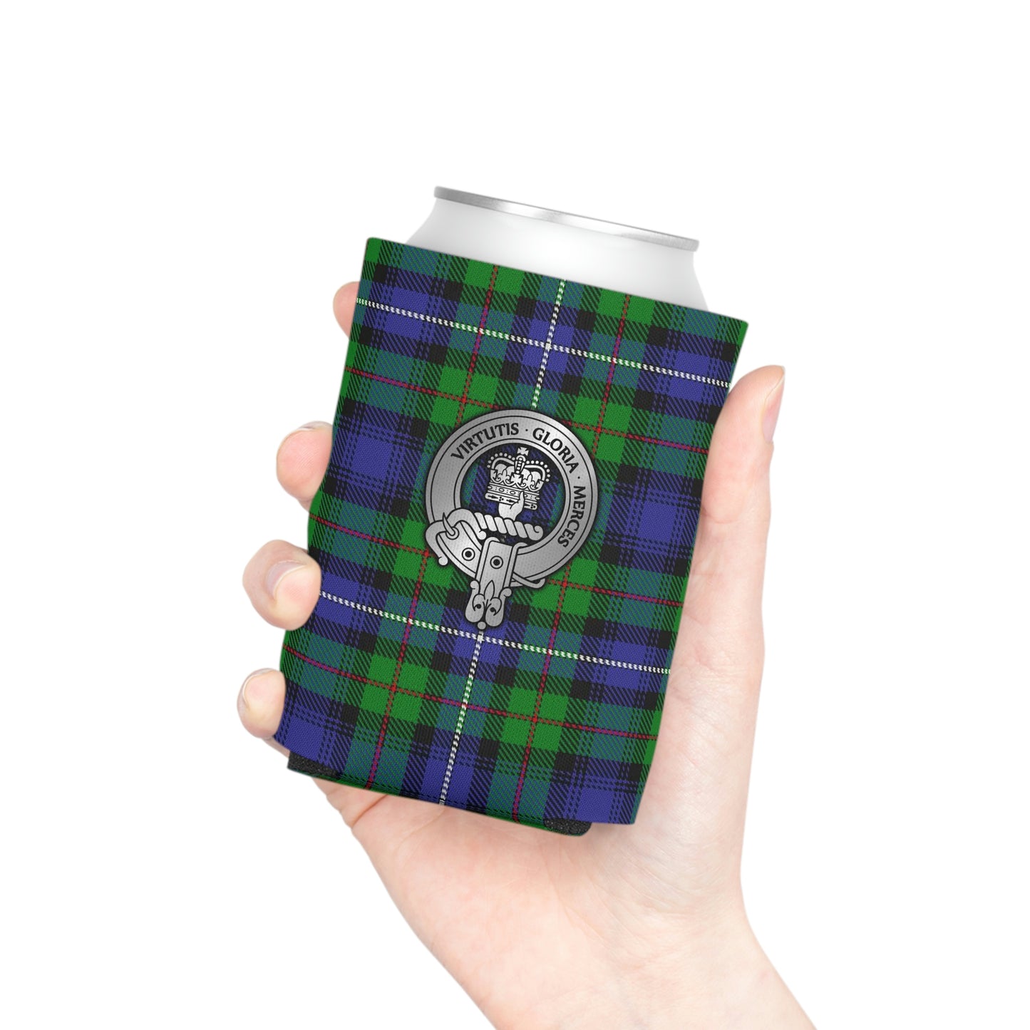 Clan Donnachaidh Crest & Tartan Can Cooler