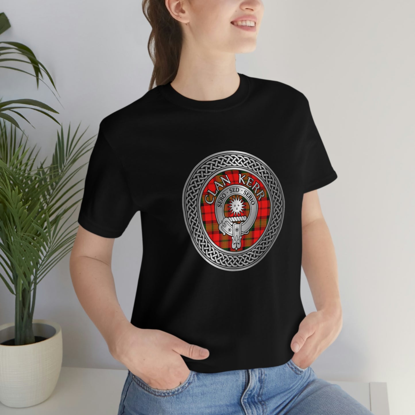 Clan Kerr Crest & Tartan Knot T-Shirt