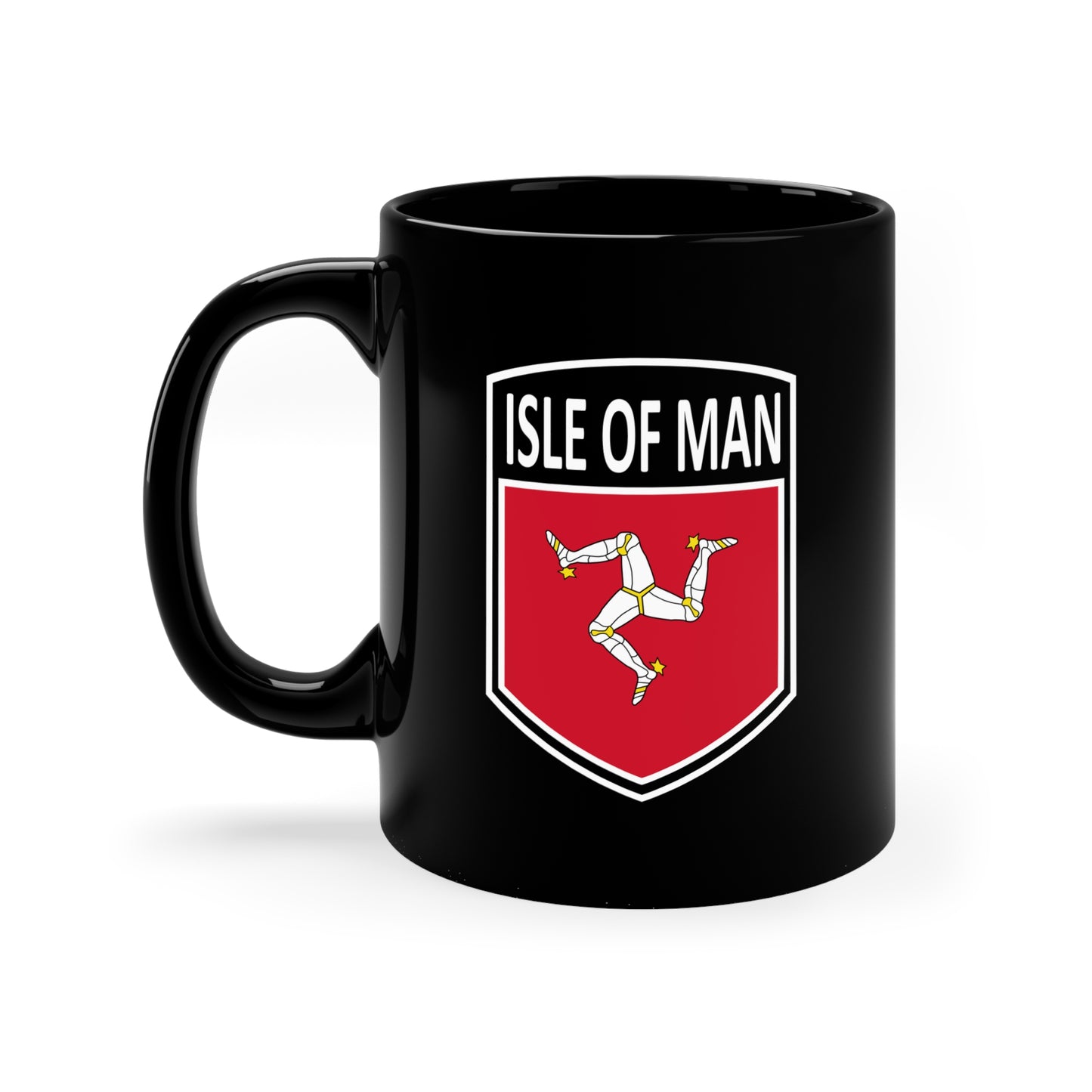 Celtic Nations - Mann 11oz Black Mug