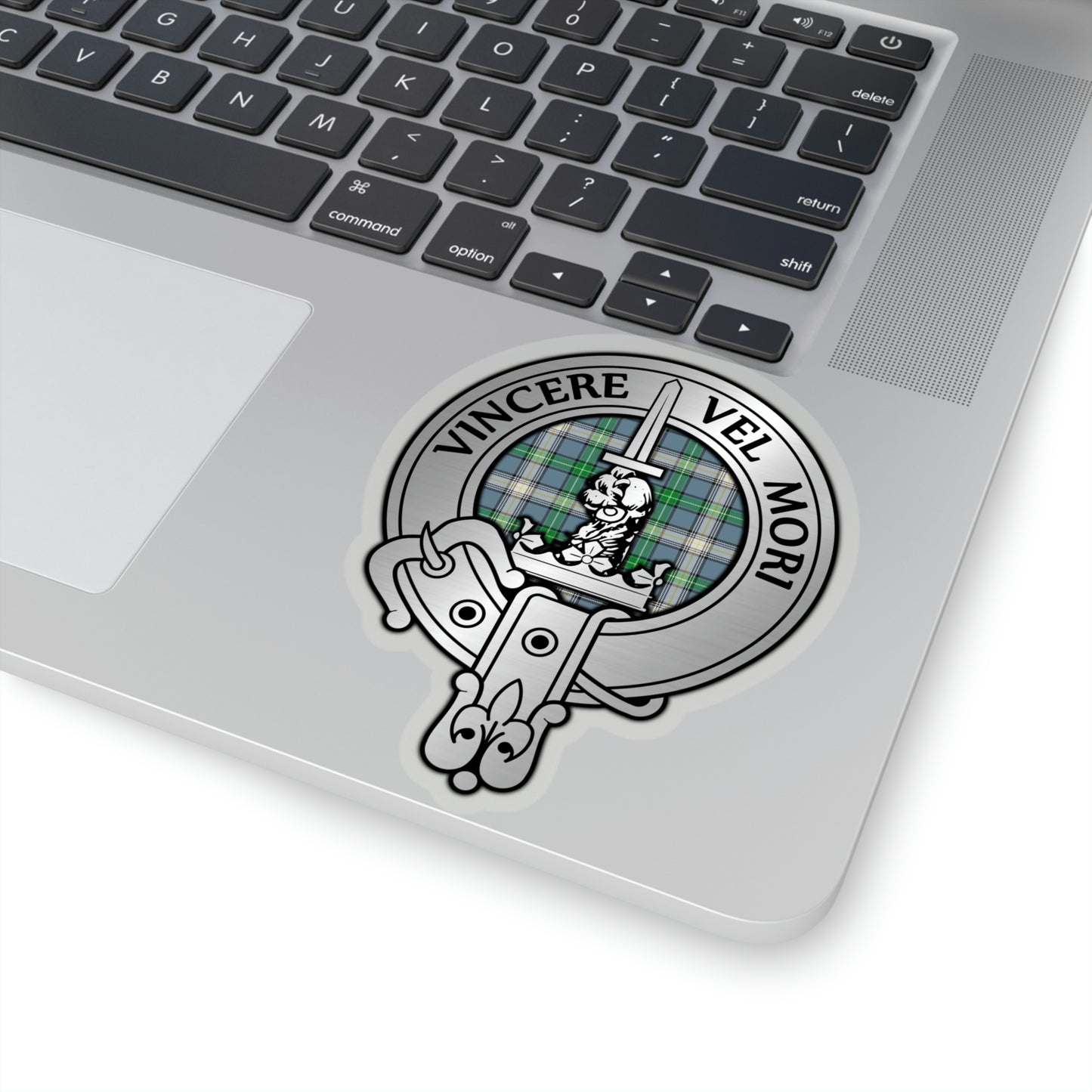 Clan MacDowall Crest & Tartan Kiss-Cut Stickers