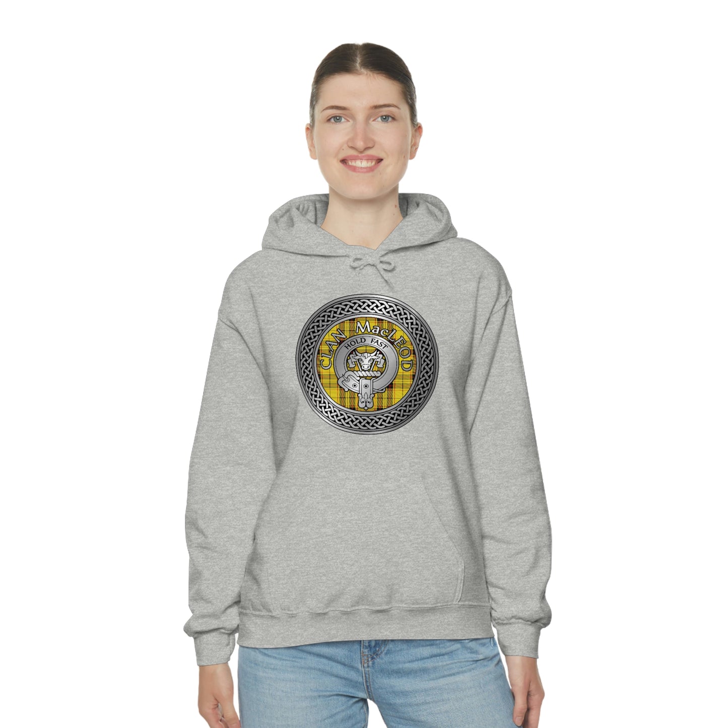 Clan MacLeod Crest & Tartan Unisex Heavy Blend™ Hooded Sweatshirt