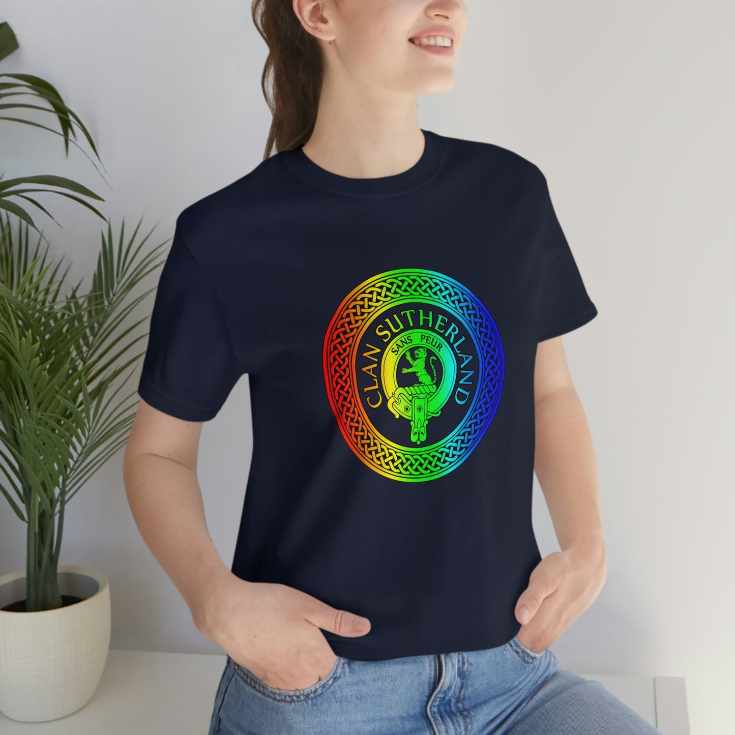 Clan Sutherland Rainbow Crest & Knot T-Shirt