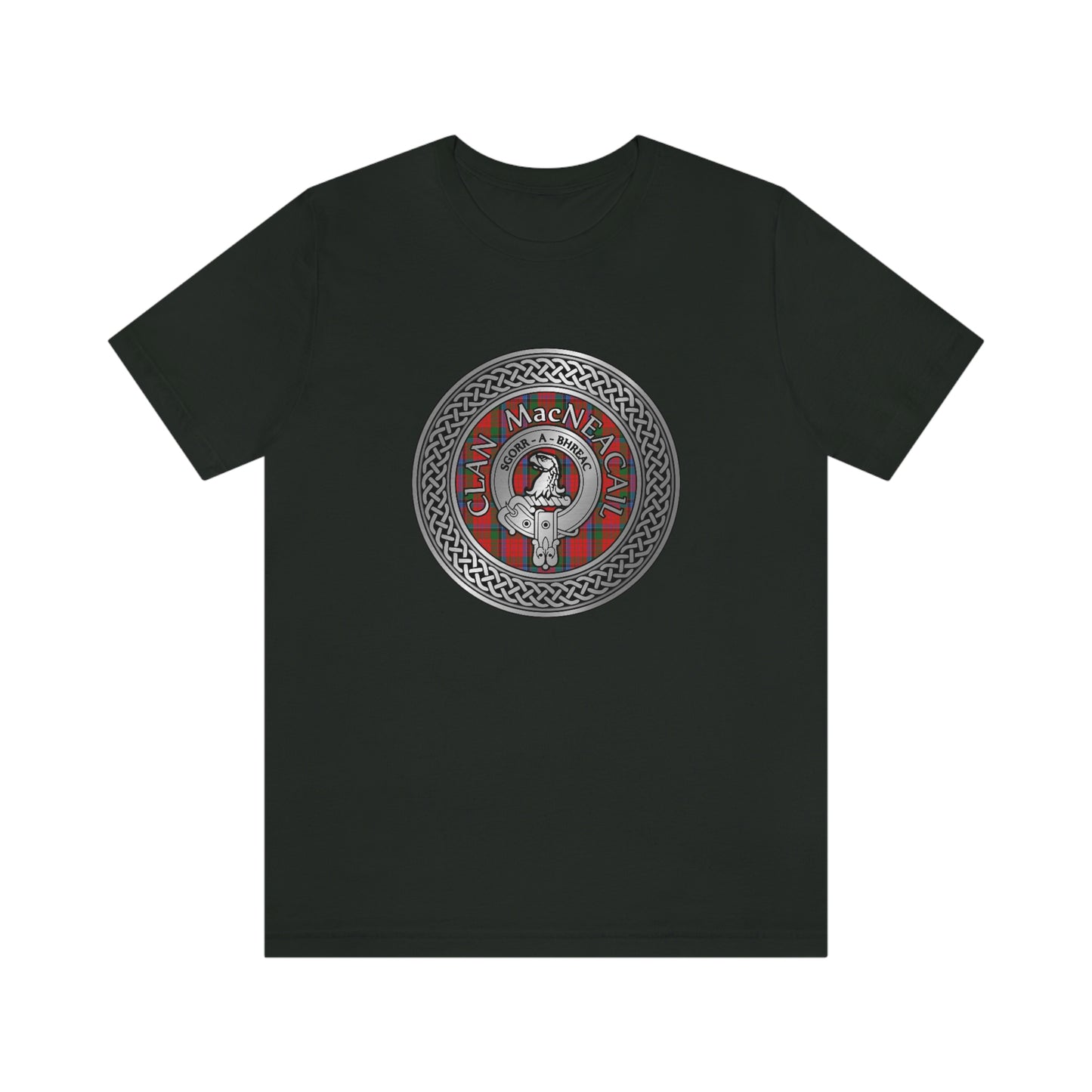 Clan MacNicol Crest & Tartan Knot T-Shirt