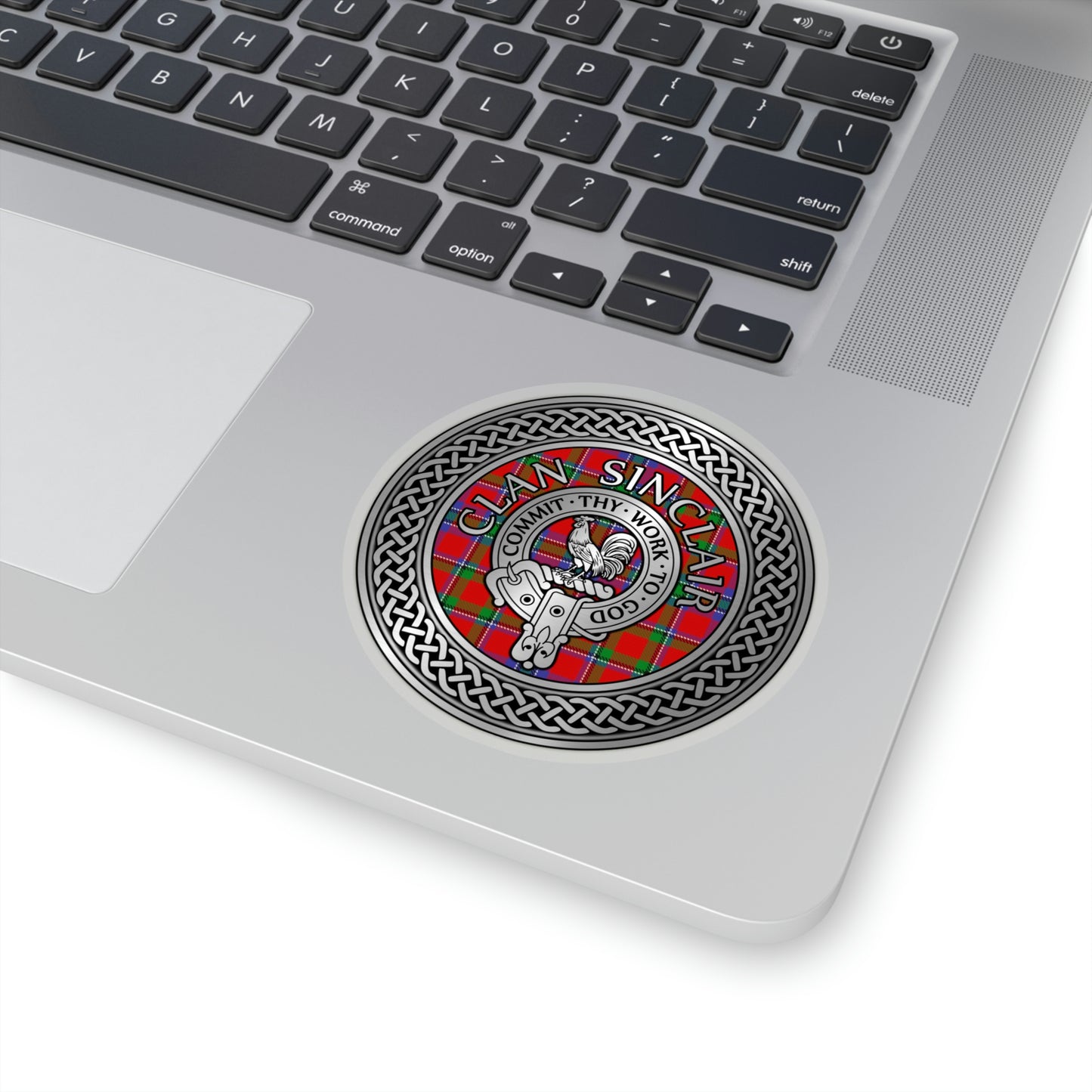 Clan Sinclair Crest & Tartan Kiss-Cut Stickers