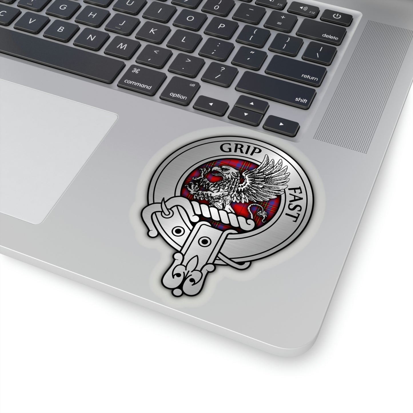 Clan Leslie Crest & Tartan Kiss-Cut Stickers