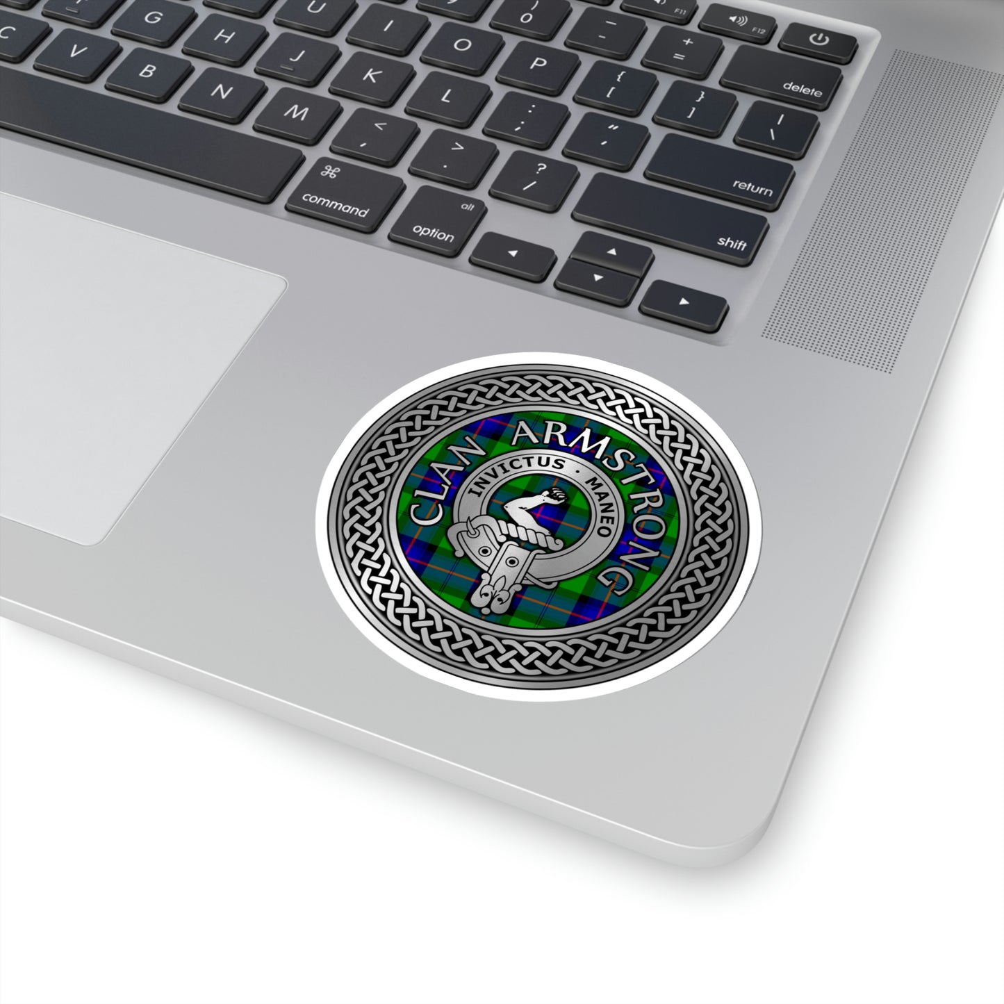 Clan Armstrong Crest & Tartan Kiss-Cut Stickers