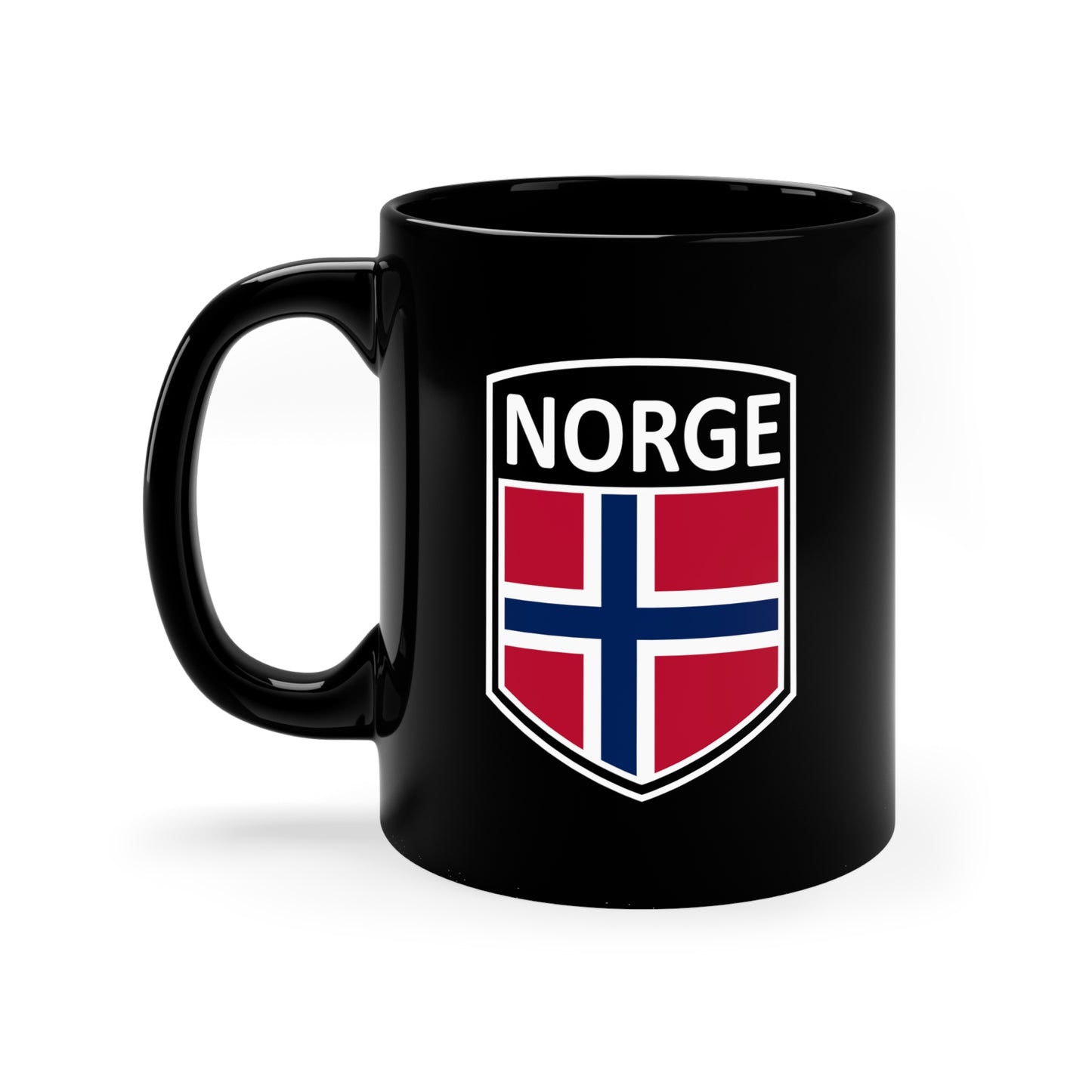 Scandi Nations - Norge 11oz Black Mug