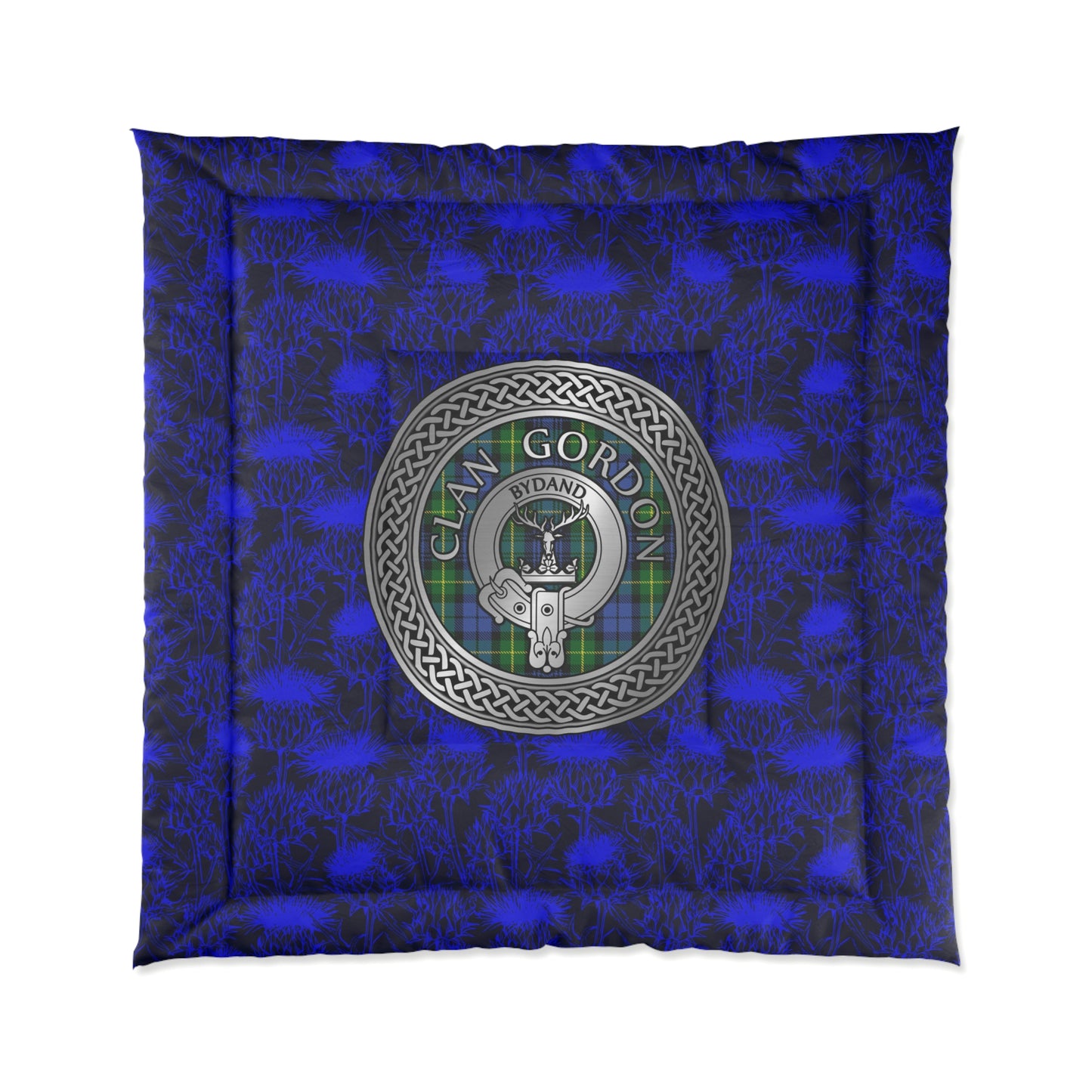 Clan Gordon Crest & Tartan Comforter