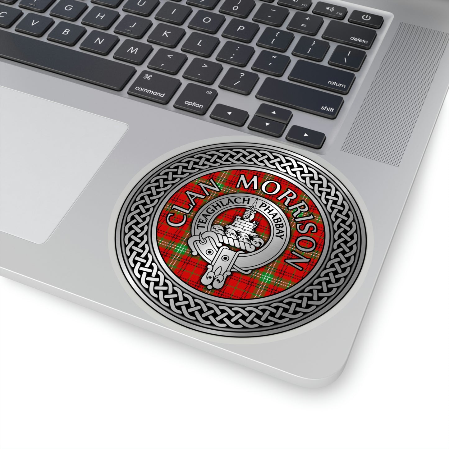 Clan Morrison Crest & Tartan Kiss-Cut Stickers