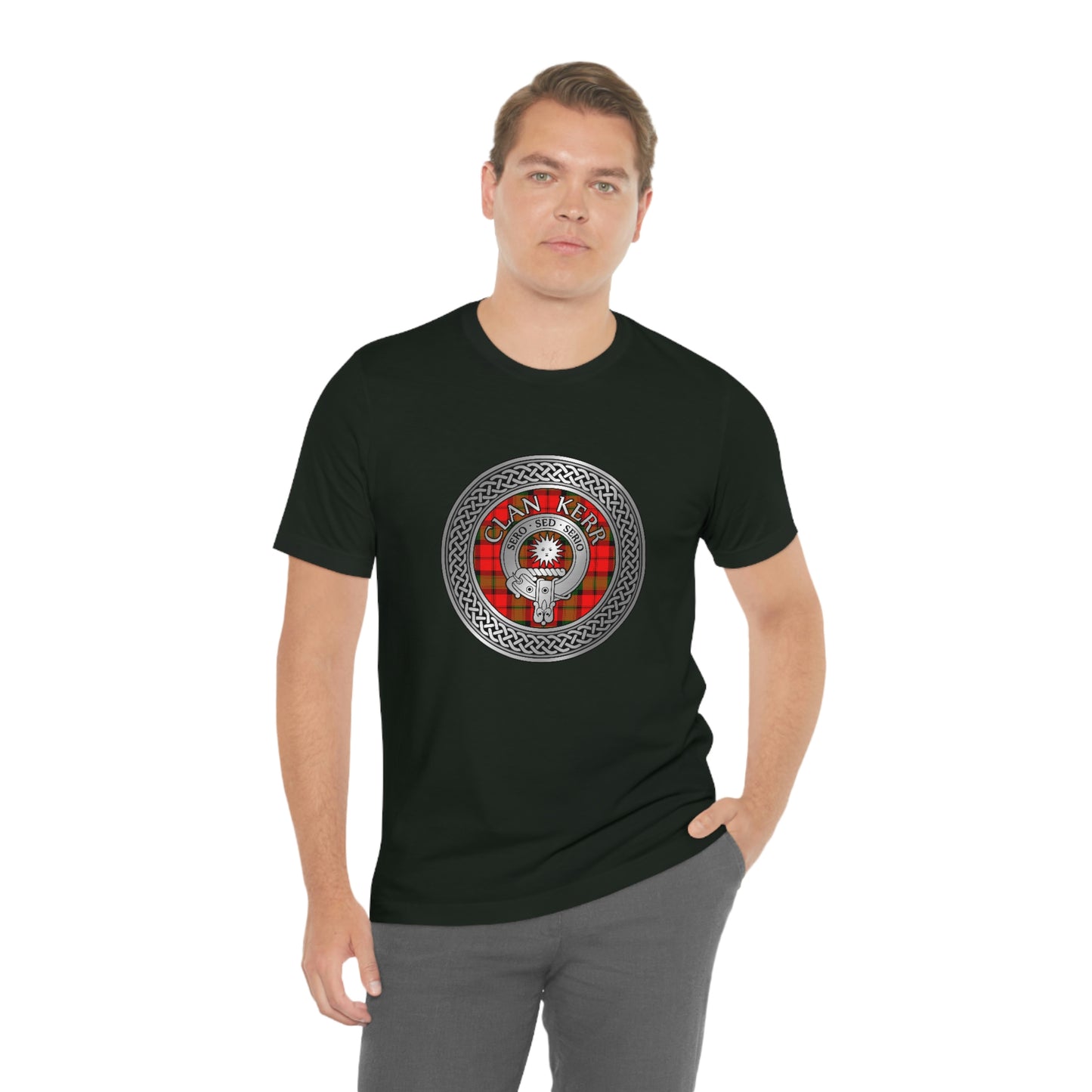 Clan Kerr Crest & Tartan Knot T-Shirt