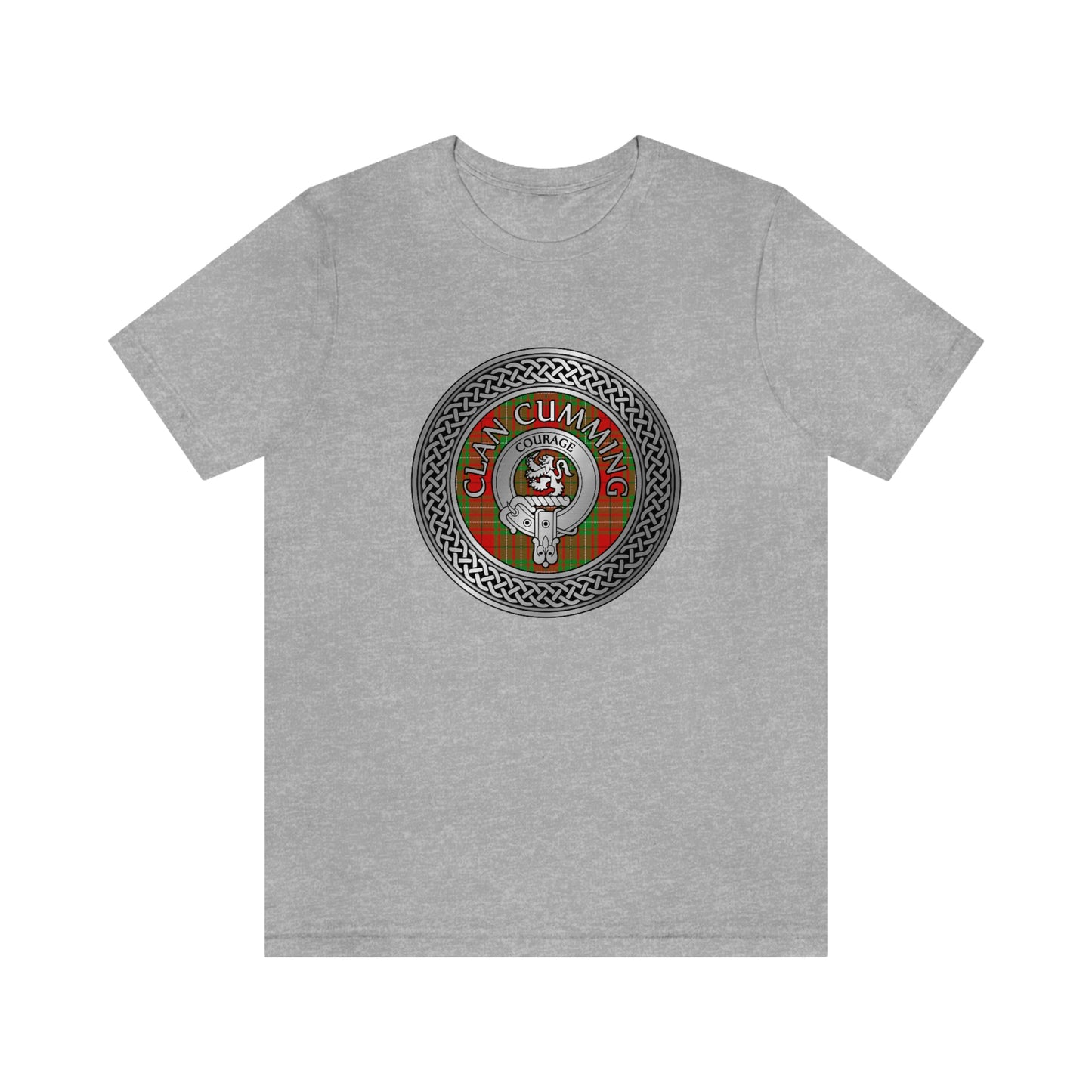 Clan Cumming Crest & Tartan Knot T-Shirt