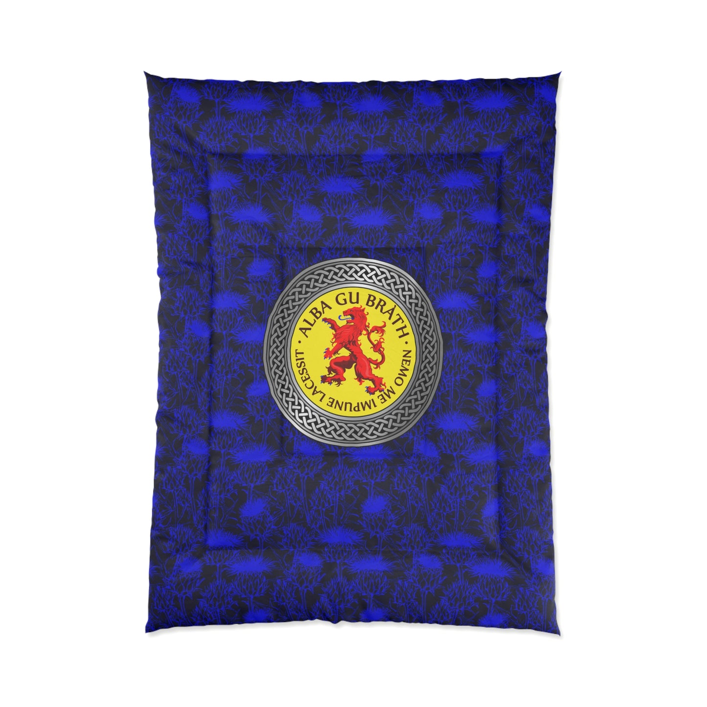 Alba Gu Brath Lion Rampant Knot & Thistle Comforter