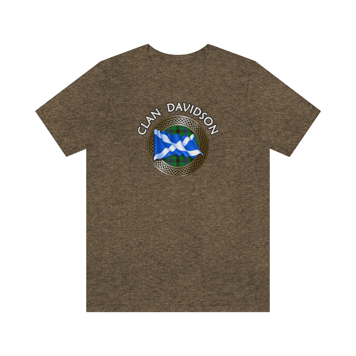 Clan Davidson Tartan Knot & Flag T-Shirt