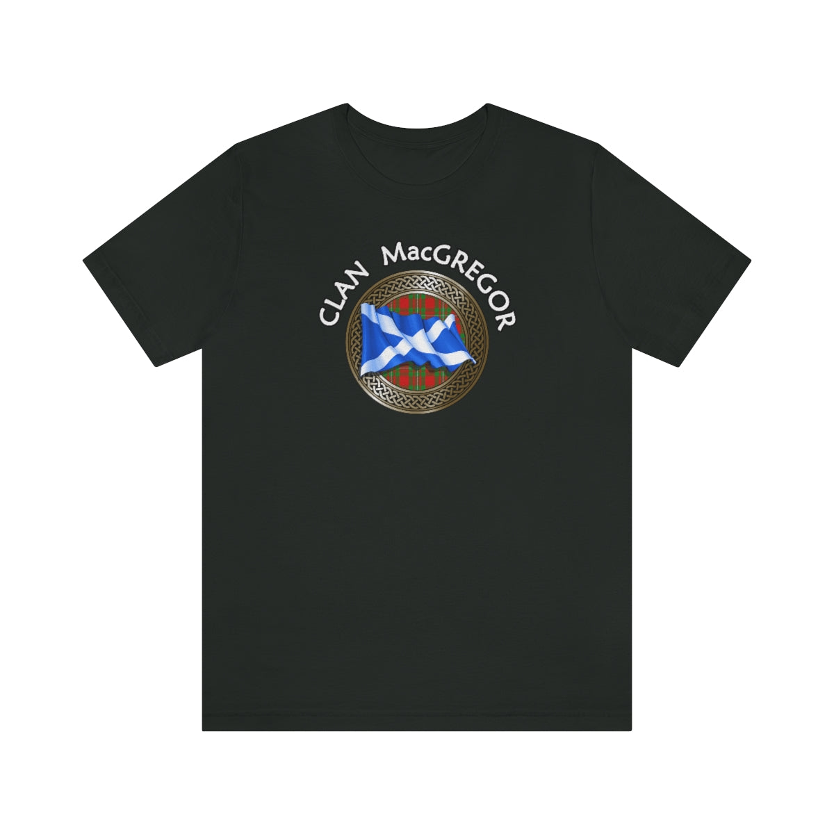 Clan MacGregor Tartan Knot & Flag T-Shirt