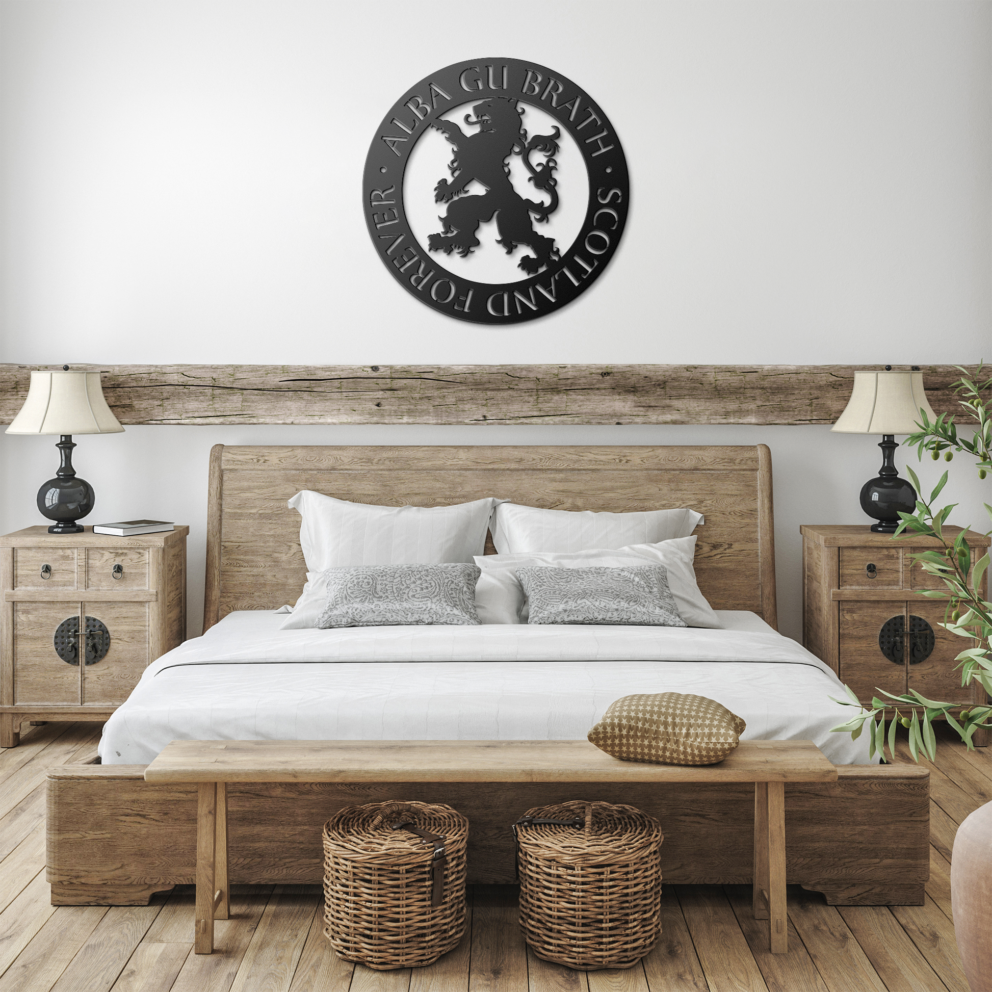 Alba Gu Brath - Scotland Forever - Lion Rampant Metal Wall Art