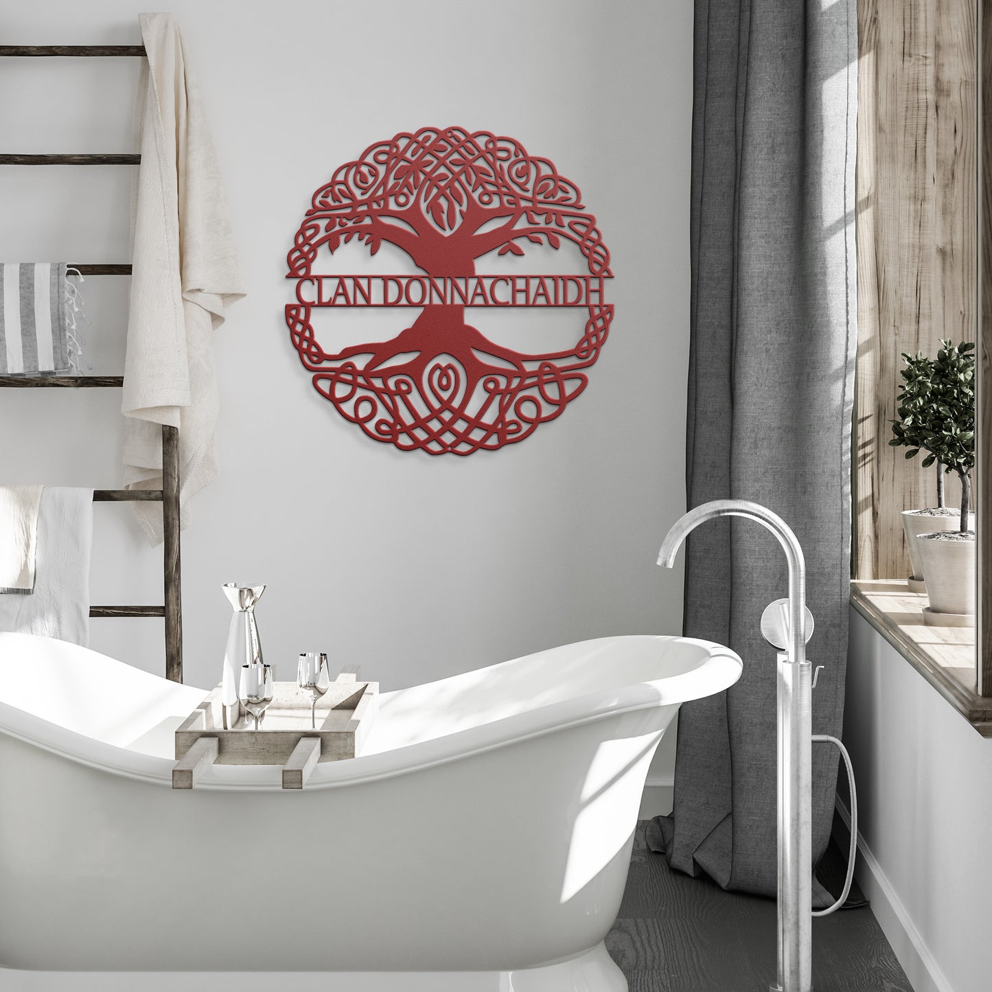 Clan Donnachaidh (Robertson) | Celtic Tree of Life | Metal Wall Art